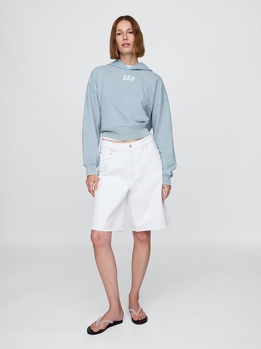 French Terry Americana Cropped Hoodie Product Image