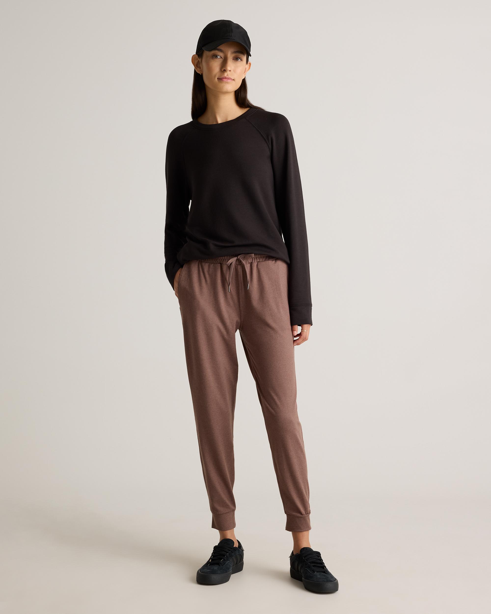 Quince | Women's Flowknit Mid-Rise Jogger Recycled Poly with Stretch Product Image