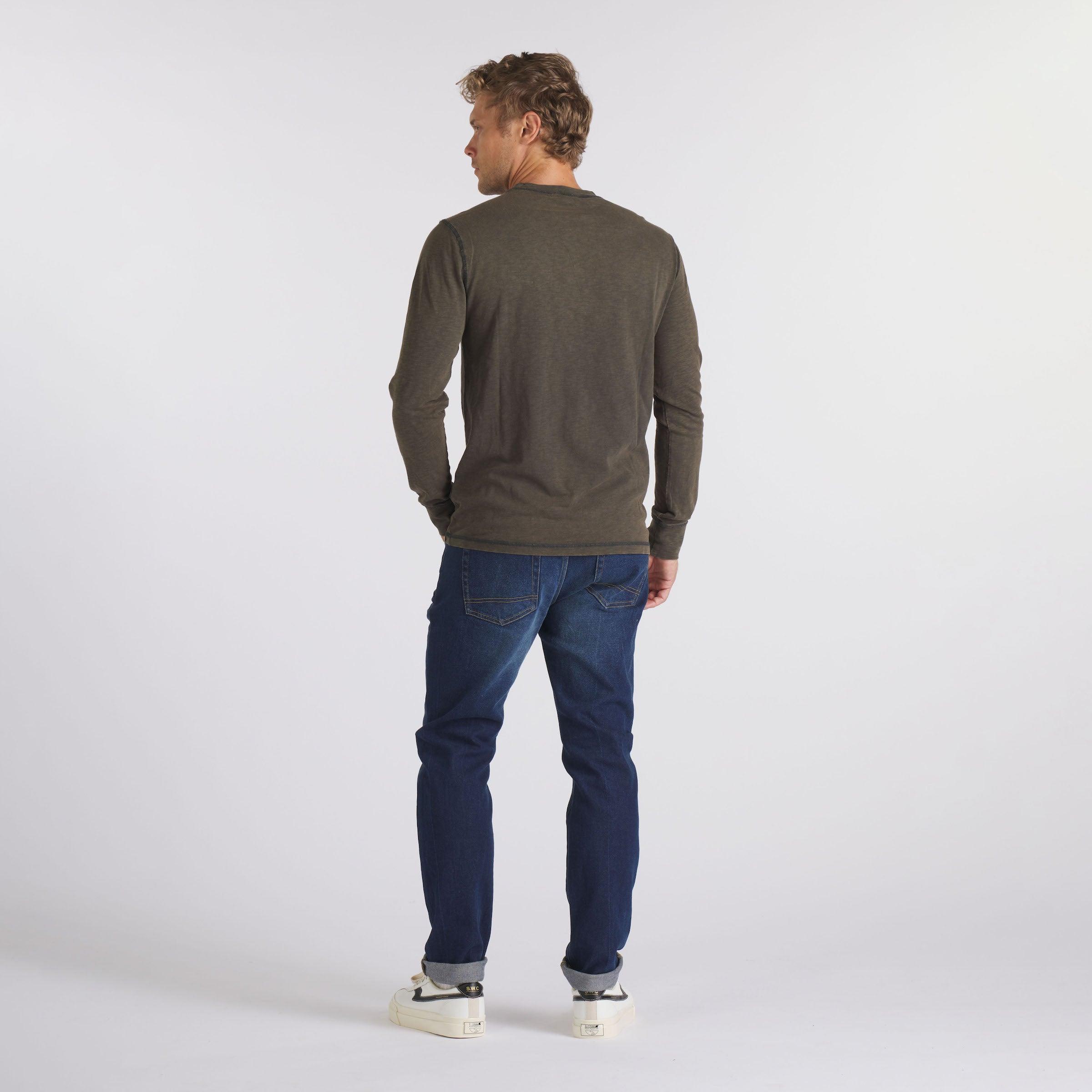 Hewitt Garment Dyed Pocket Tee - Washed Black Product Image