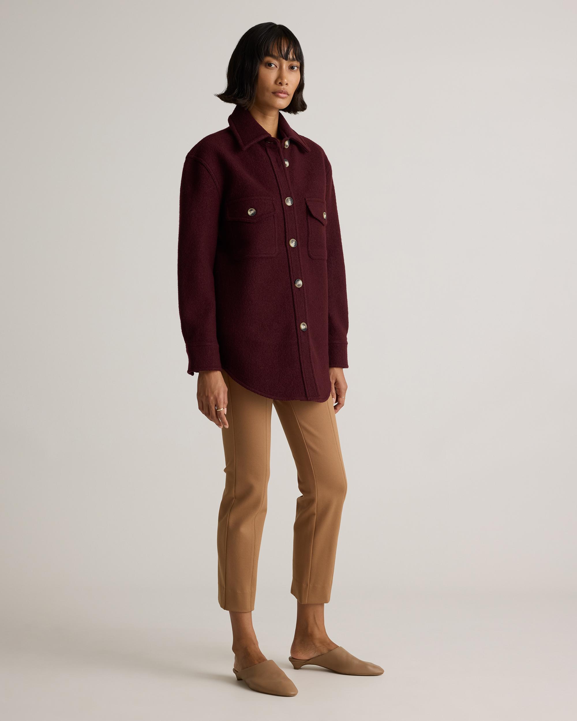 Quince | Women's 100% Merino Wool Shirt Jacket Size XL Product Image