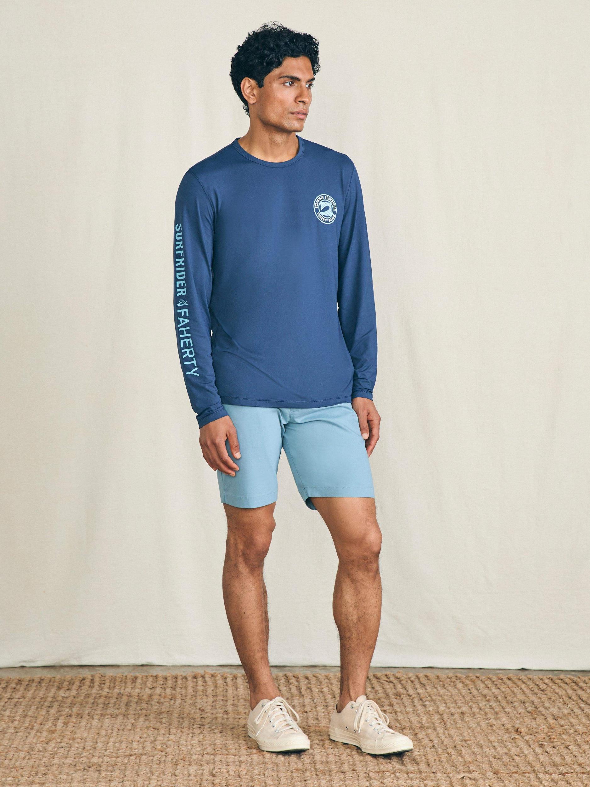 Long-Sleeve Surfrider Shorelite UPF Tee - Deep Navy Male Product Image
