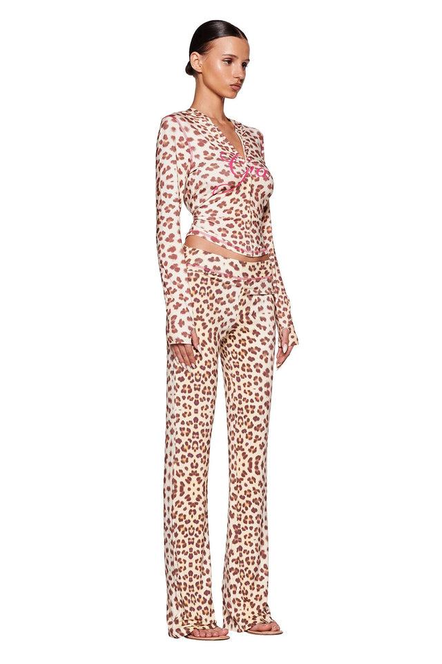 BLARE HOODIE - NEUTRAL : LEOPARD : WILD CARD Product Image