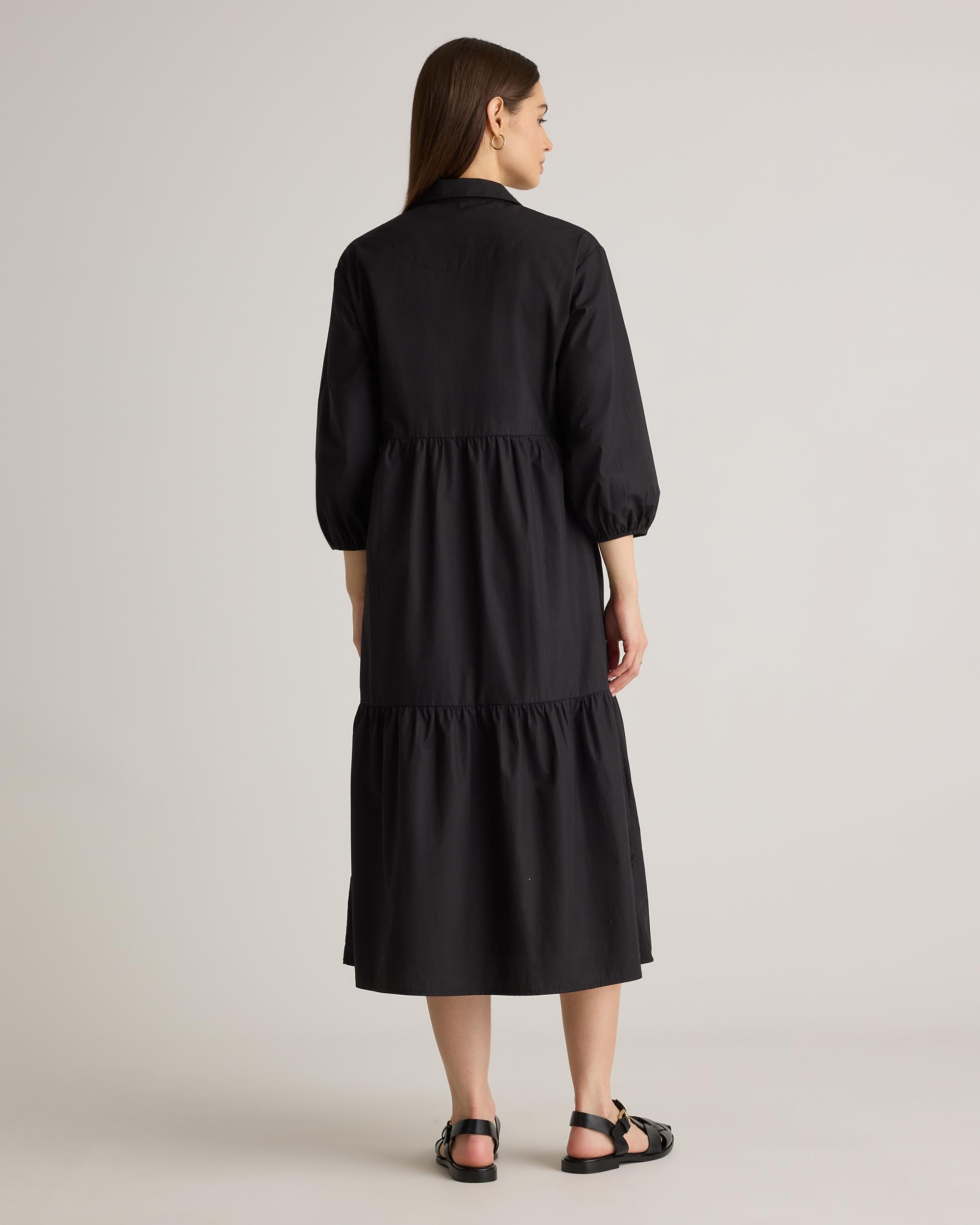 Quince | Women's Poplin Midi Tunic Dress Organic Cotton Product Image