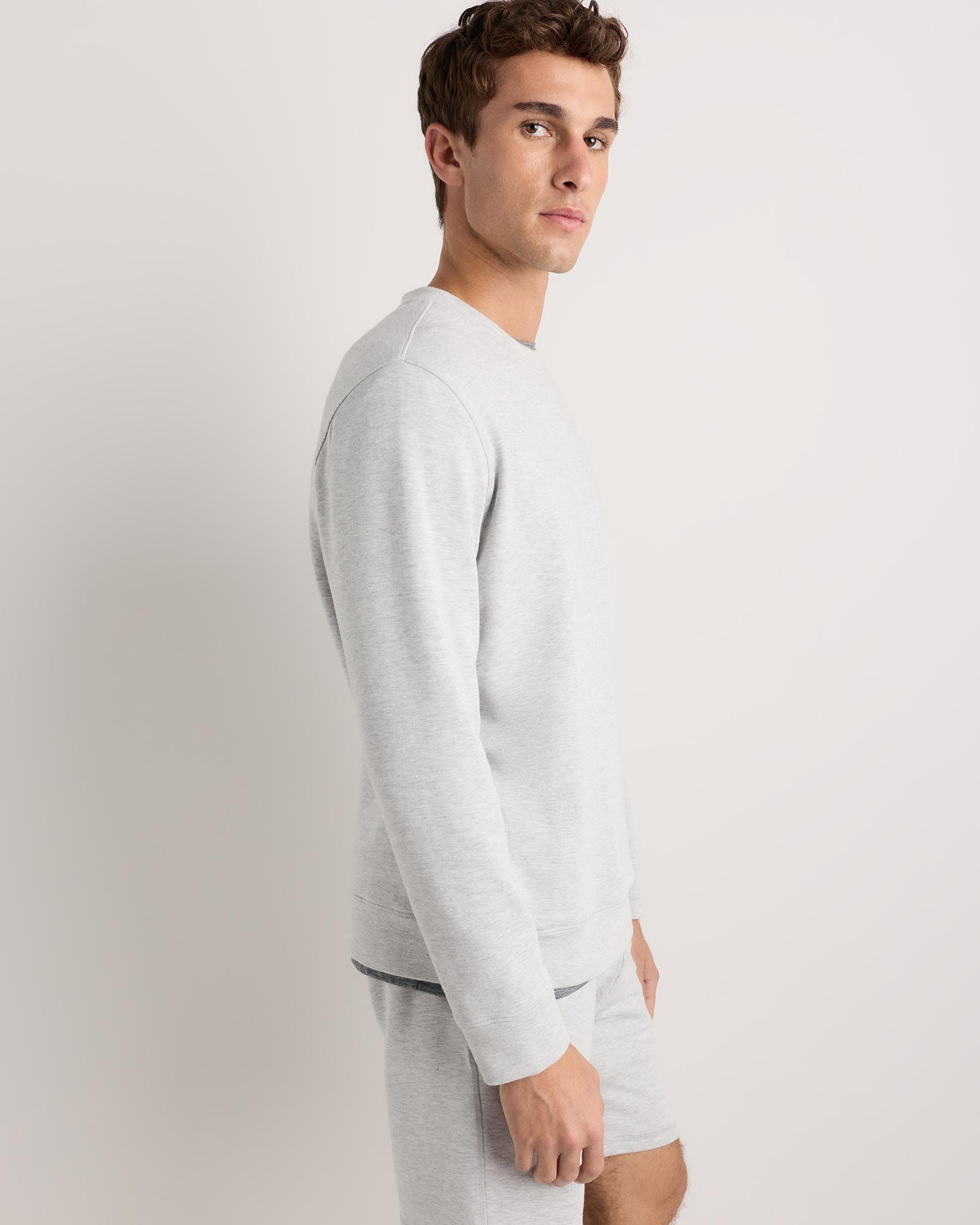 Quince | Men's Supersoft Fleece Crew Neck Alpaca Sweater Size XL, Lenzing Modal Product Image