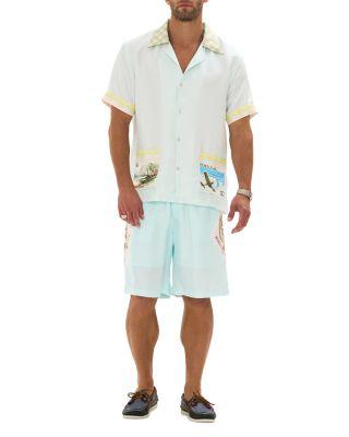 Short Sleeve Printed Camp Shirt Product Image