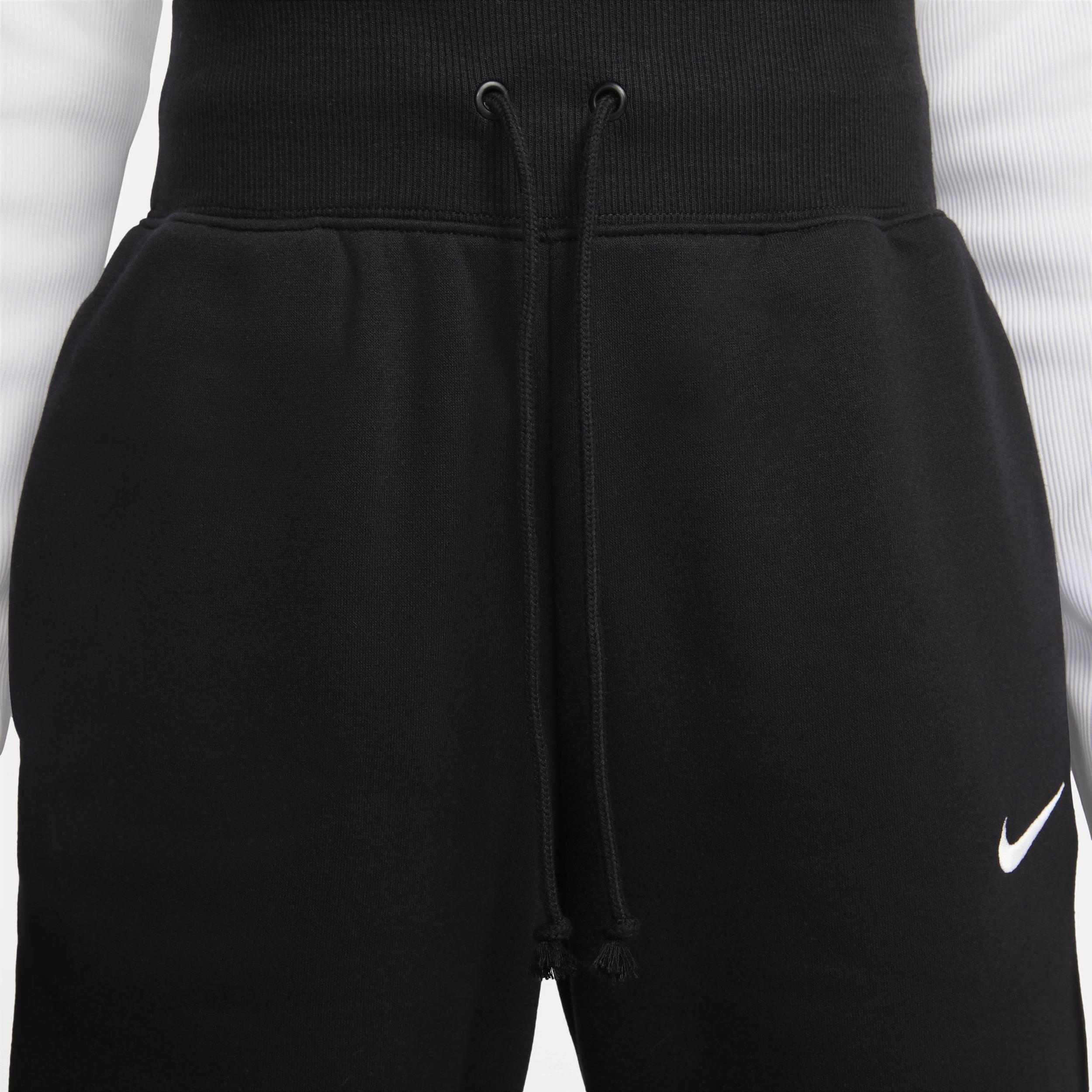 Womens Nike Sportswear Phoenix Fleece High-Waisted Wide-Leg Sweatpants | DQ5615-010 Product Image