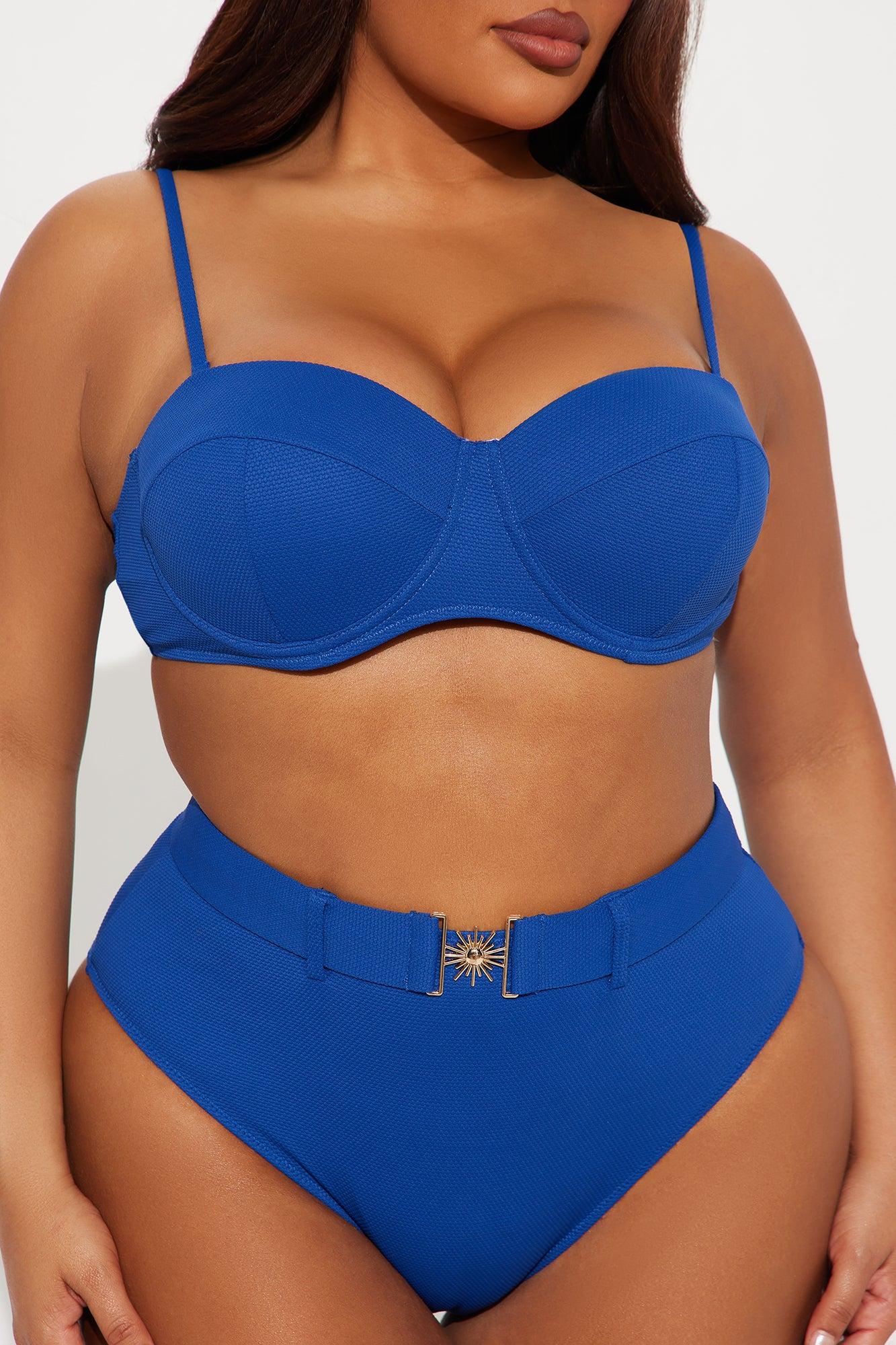 Drinks In The Sun Hardware 2 Piece Bikini - Blue Product Image