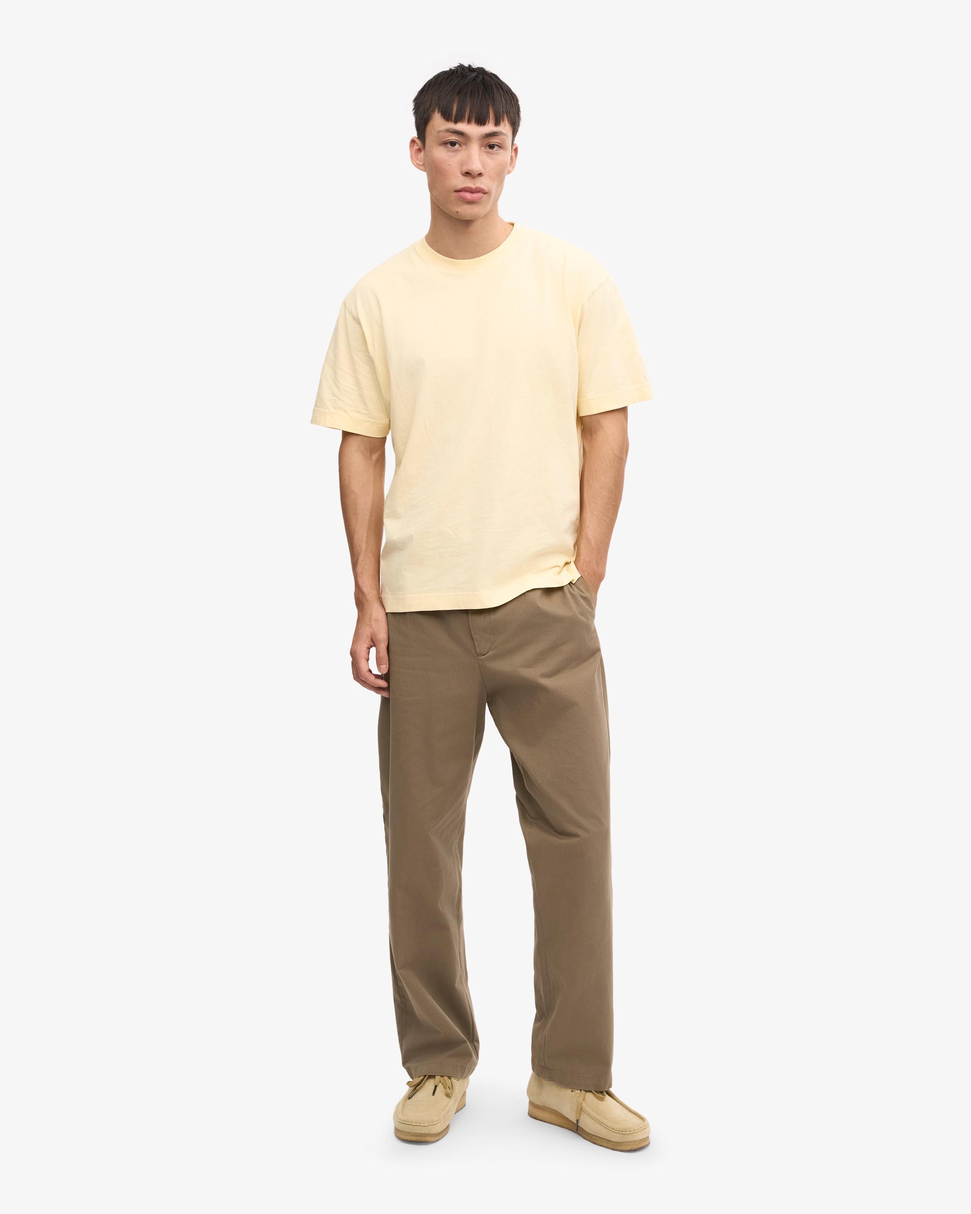 Oversized Organic T-Shirt - Soft Yellow Product Image