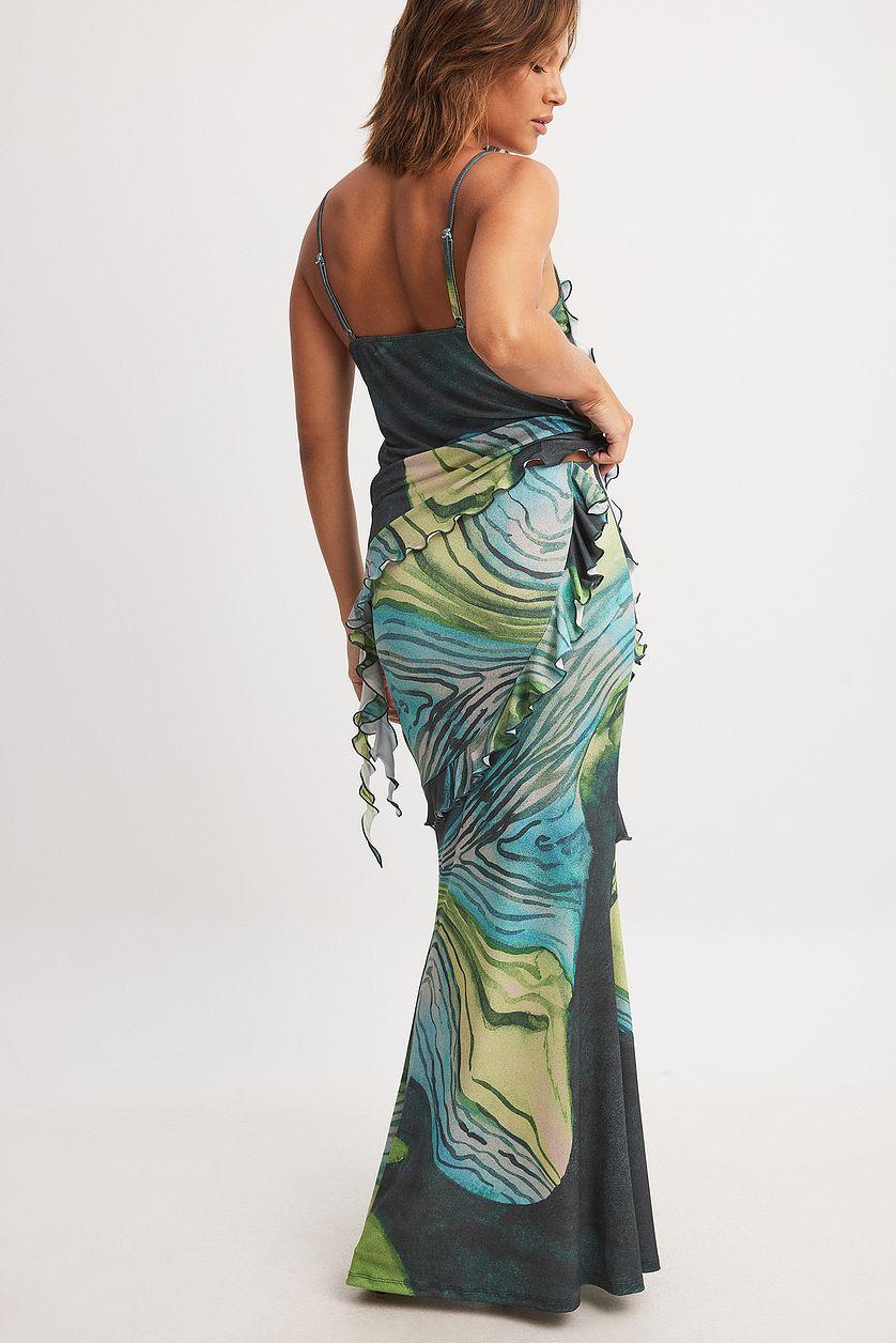 Flounce Maxi Skirt Product Image