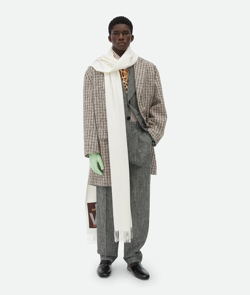 Men's Knotted Viscose Silk Shirt in Talc/loam Product Image