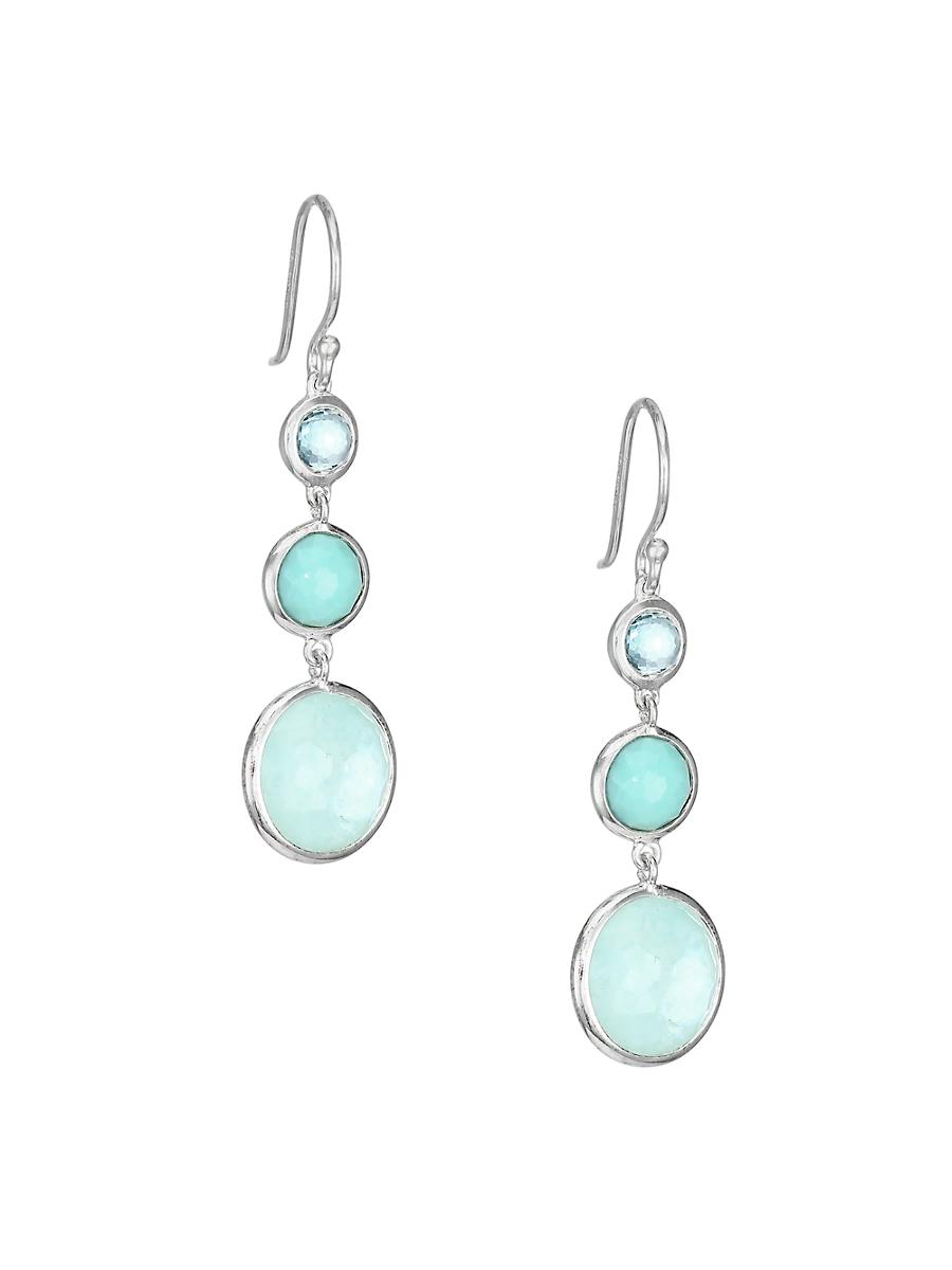 Lollipop Lollitini Sterling Silver & Multi-Stone Triple-Drop Earrings Product Image