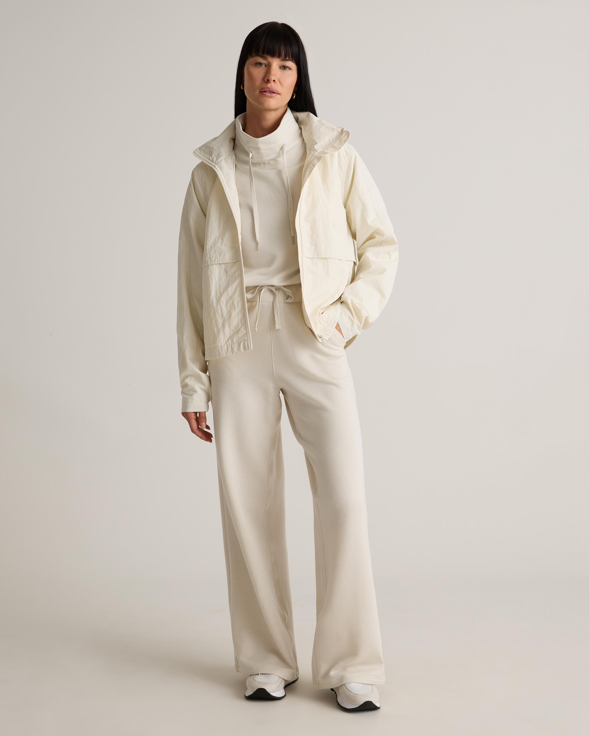 Quince | Women's SuperSoft Fleece Wide Leg Pants Lenzing Modal Product Image