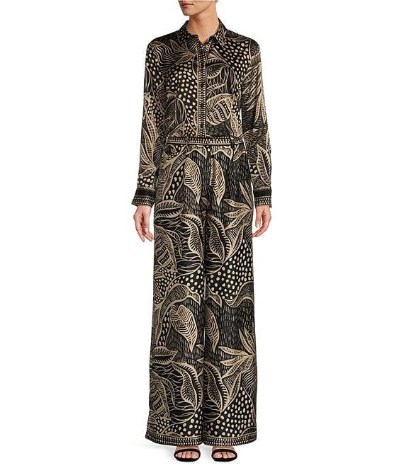 Antonio Melani Sharon Long Sleeve Satin Twill Button Down Coordinating Blouse Product Image