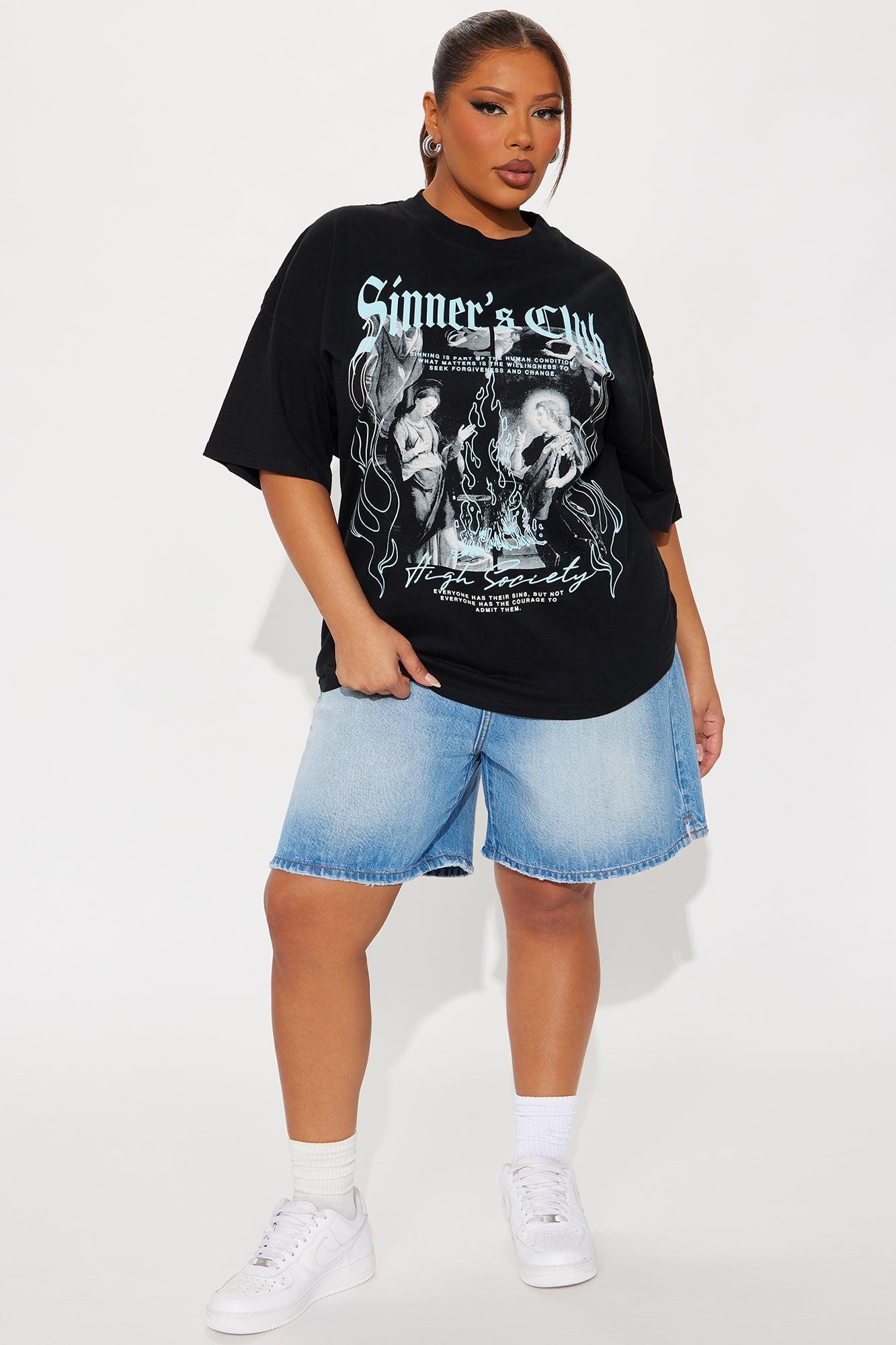 Sinners Club Tee - Black Female Product Image