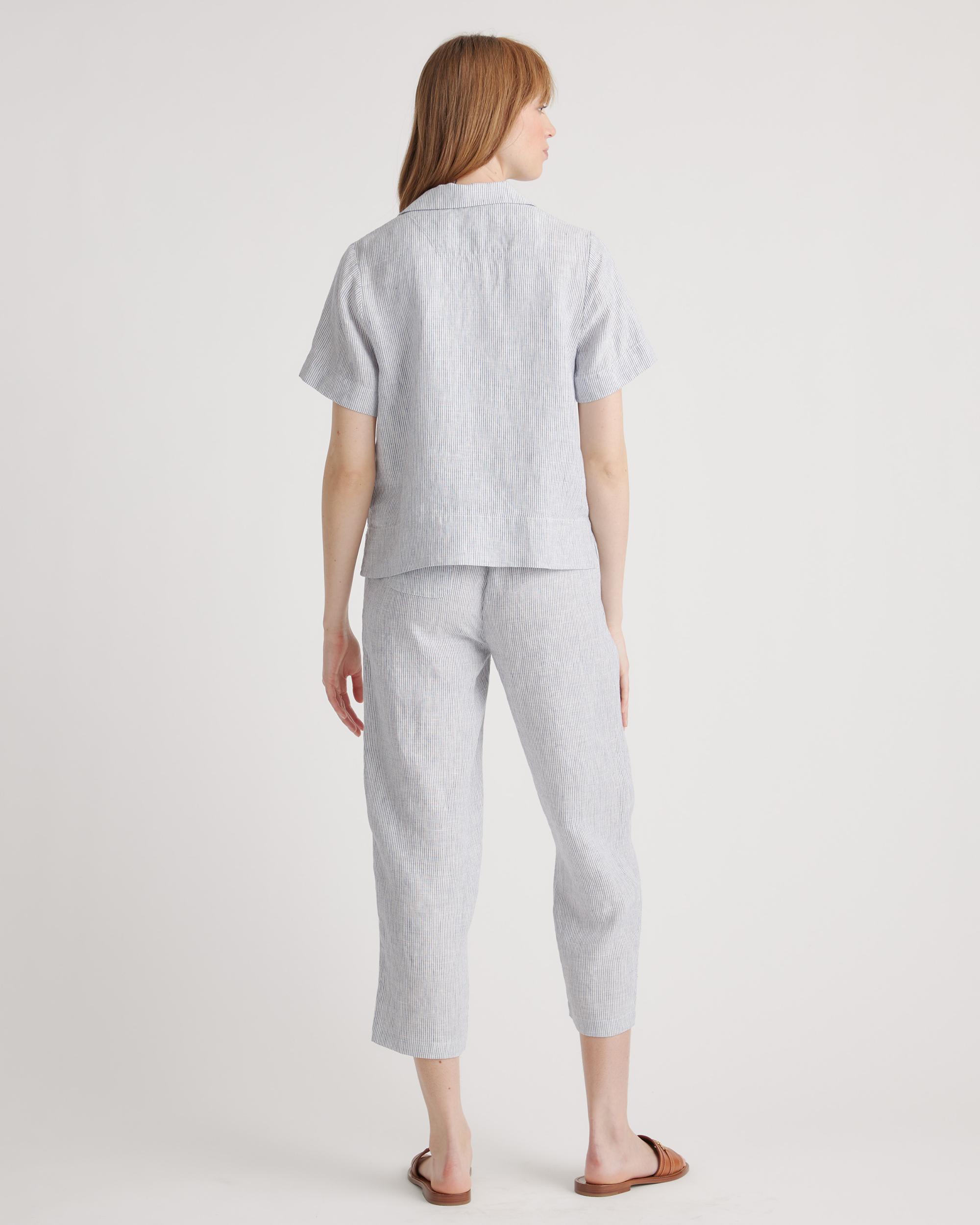 Quince | Women's 100% European Linen Short Sleeve Shirt Size XS Product Image