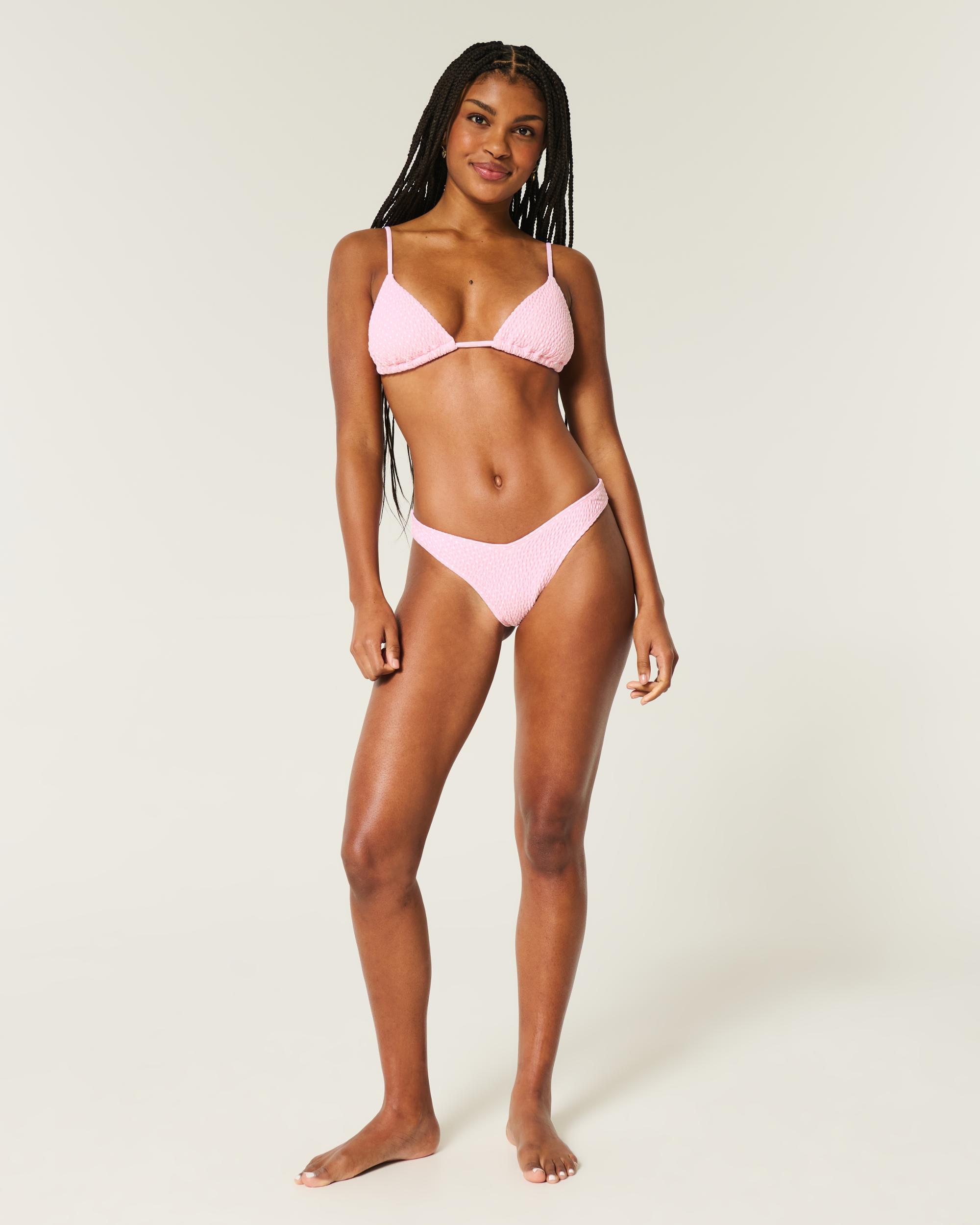 Smocked Triangle Bikini Top Product Image