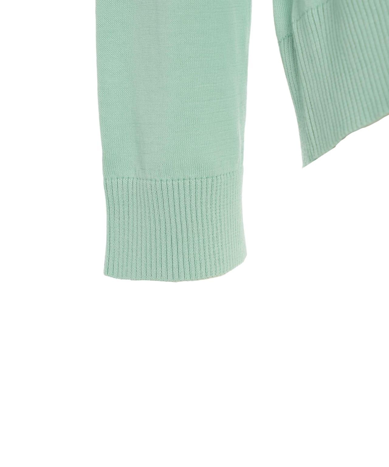 Knit sweater with logo embroidery Product Image