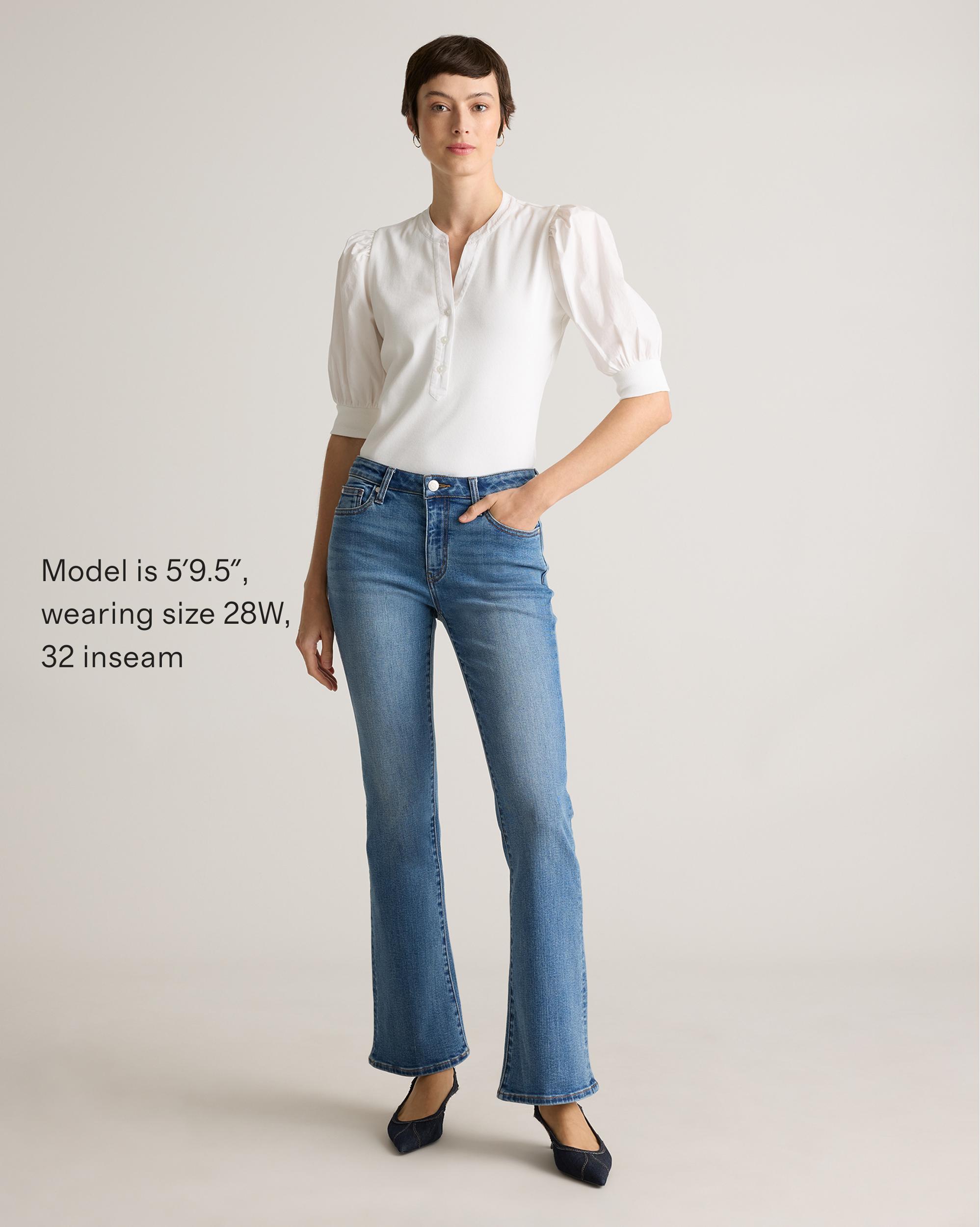 Quince | Women's Luna Stretch Flare Jeans Organic Cotton Product Image