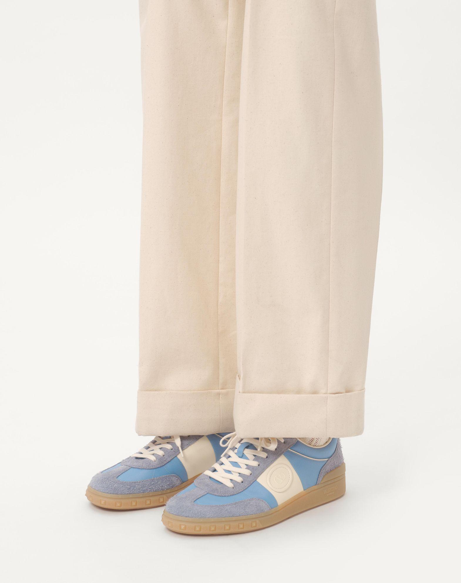 Upvillage Low Top Sneaker In Crust Leather And Nylon Product Image