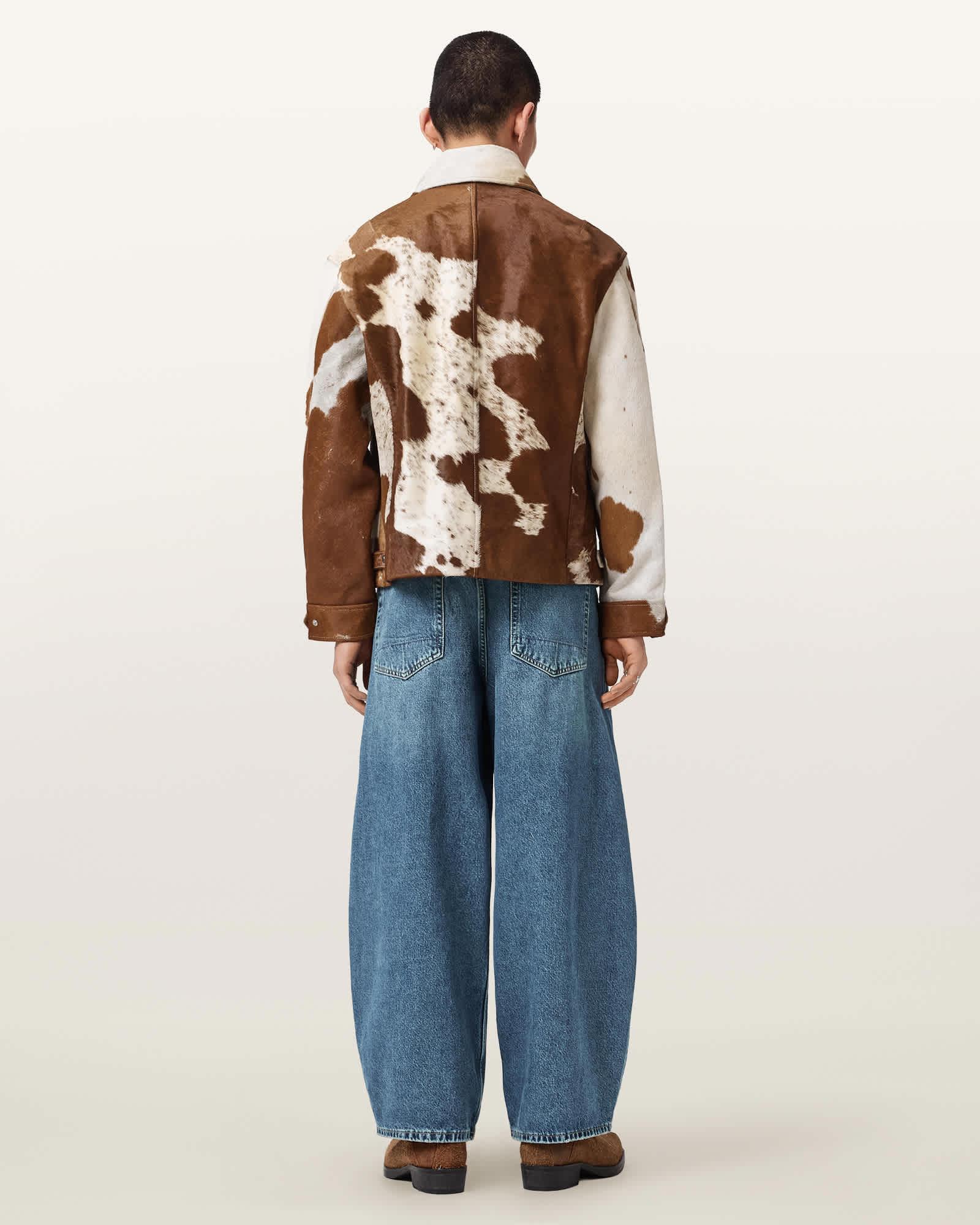 Barrel Slouch Denim Jeans DESTROY MID INDIGO | ALLSAINTS US Product Image