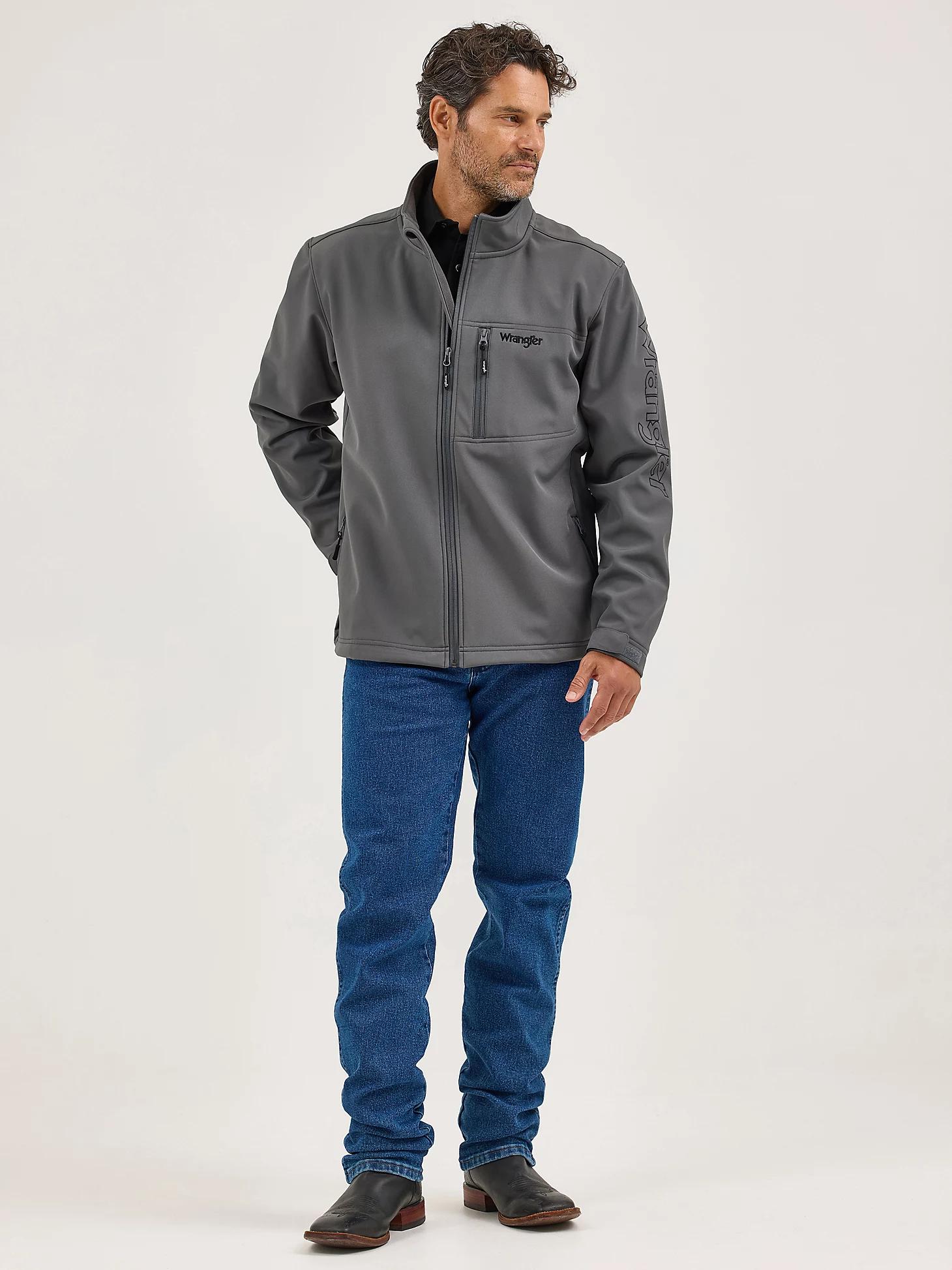 Men's Wrangler® Trail Jacket in Dark Shadow Gray Product Image