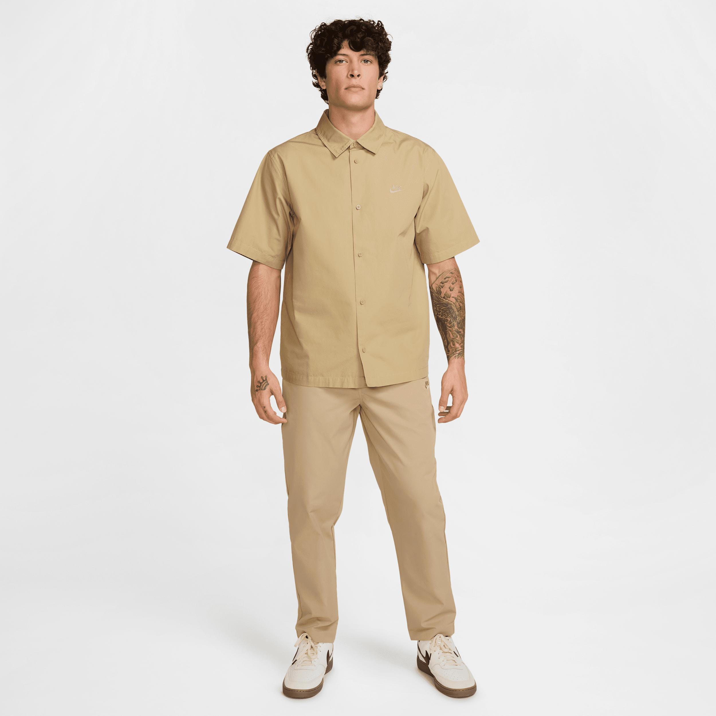 Nike Mens Club Short-Sleeve Button-Down Shirt | HJ2029-297 Product Image