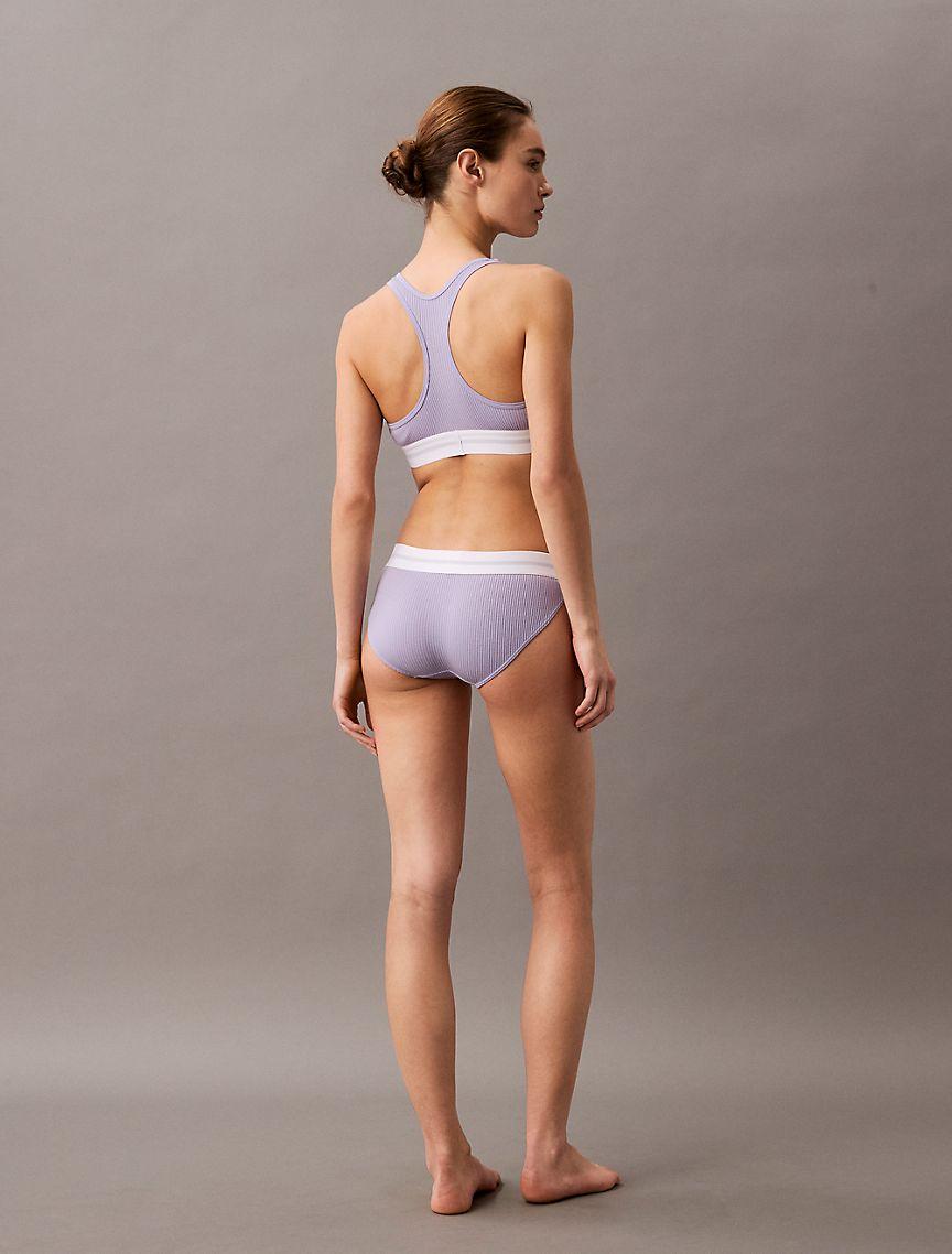 Cotton Modal Stretch Rib Lightly Lined Bralette Product Image