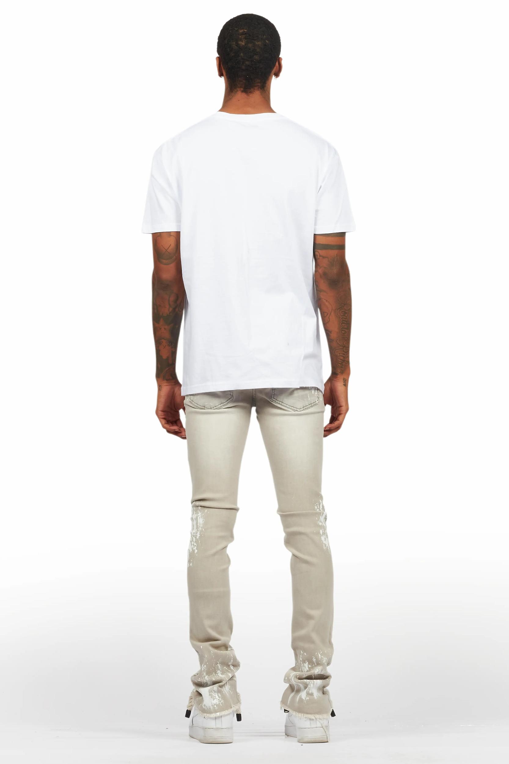 Deangelo White Graphic T-Shirt Male Product Image