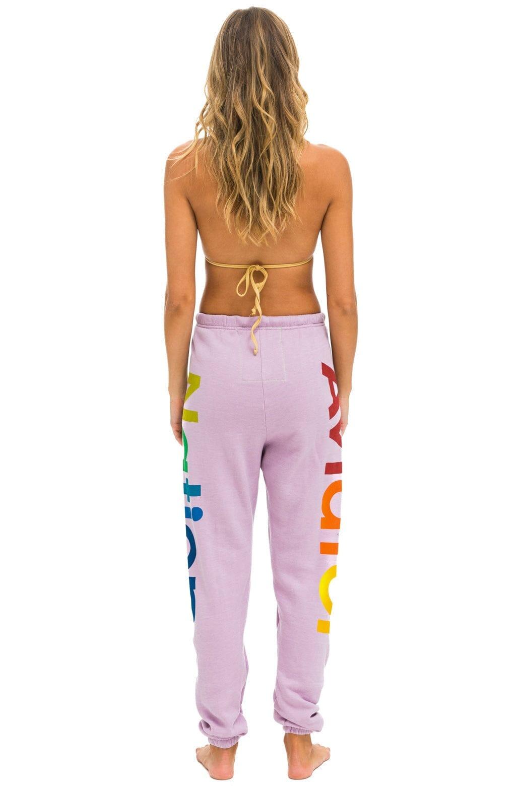 AVIATOR NATION 2 SWEATPANTS - MAUVE Female Product Image