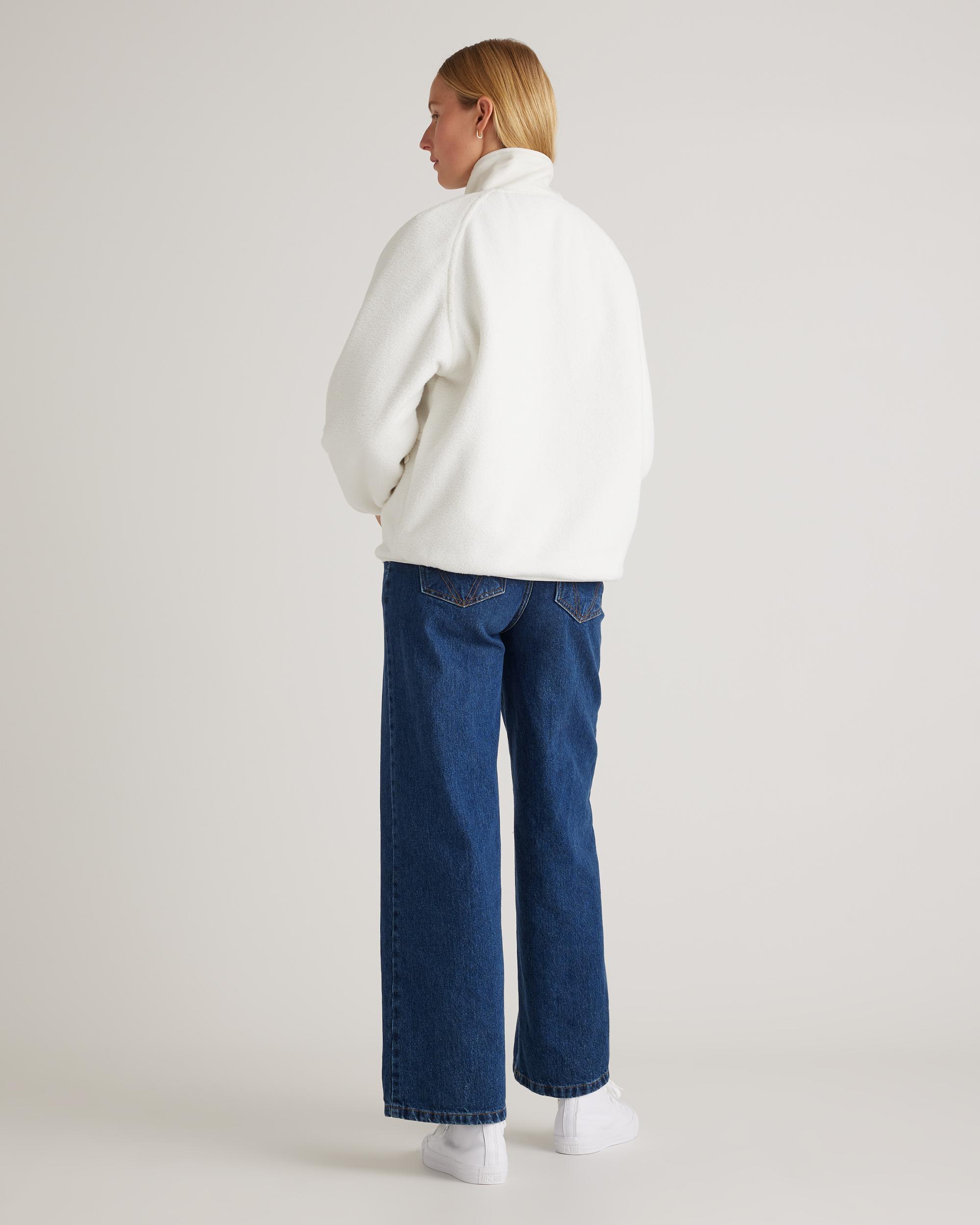 Quince | Women's Sherpa Snap Front Jacket Size XS, 100% Polyester Product Image