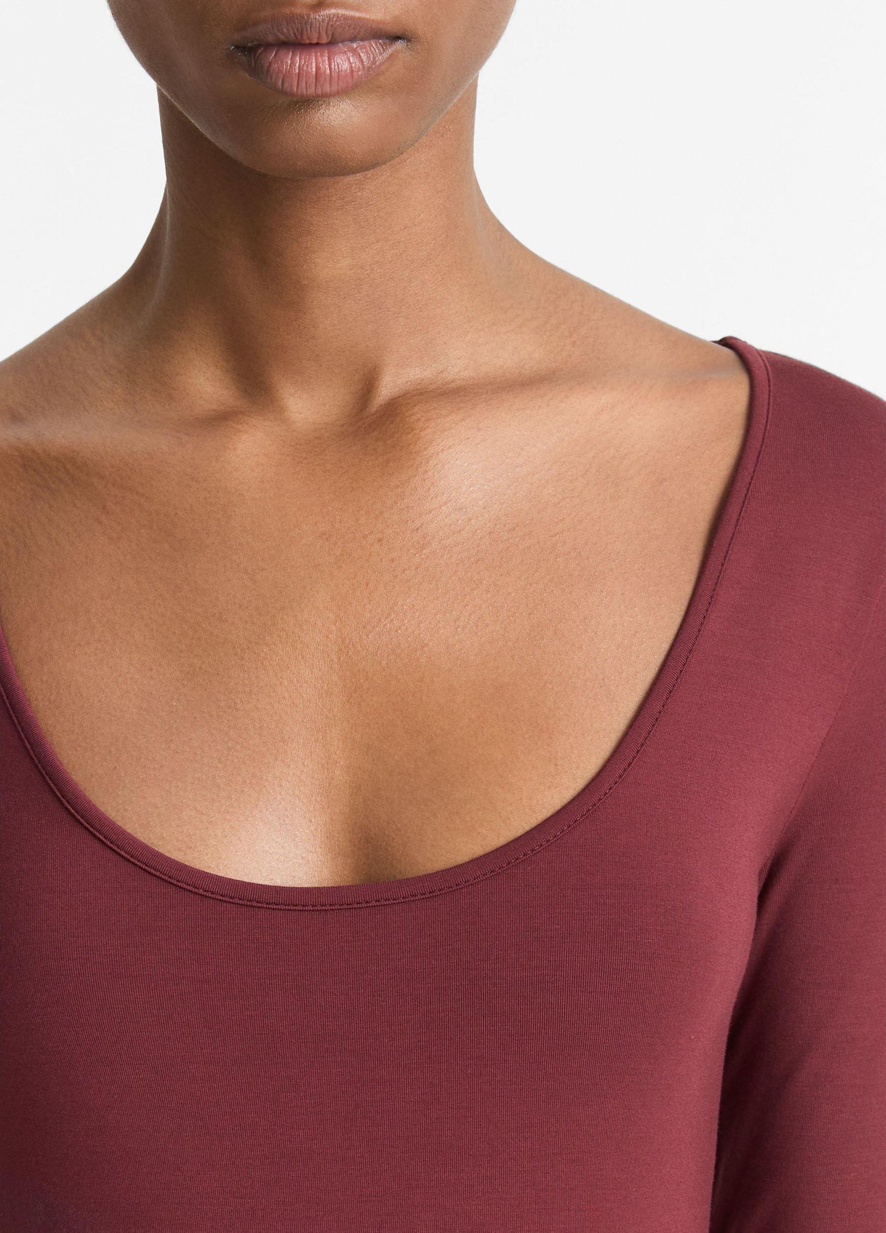 Long-Sleeve Scoop Neck T-Shirt Product Image