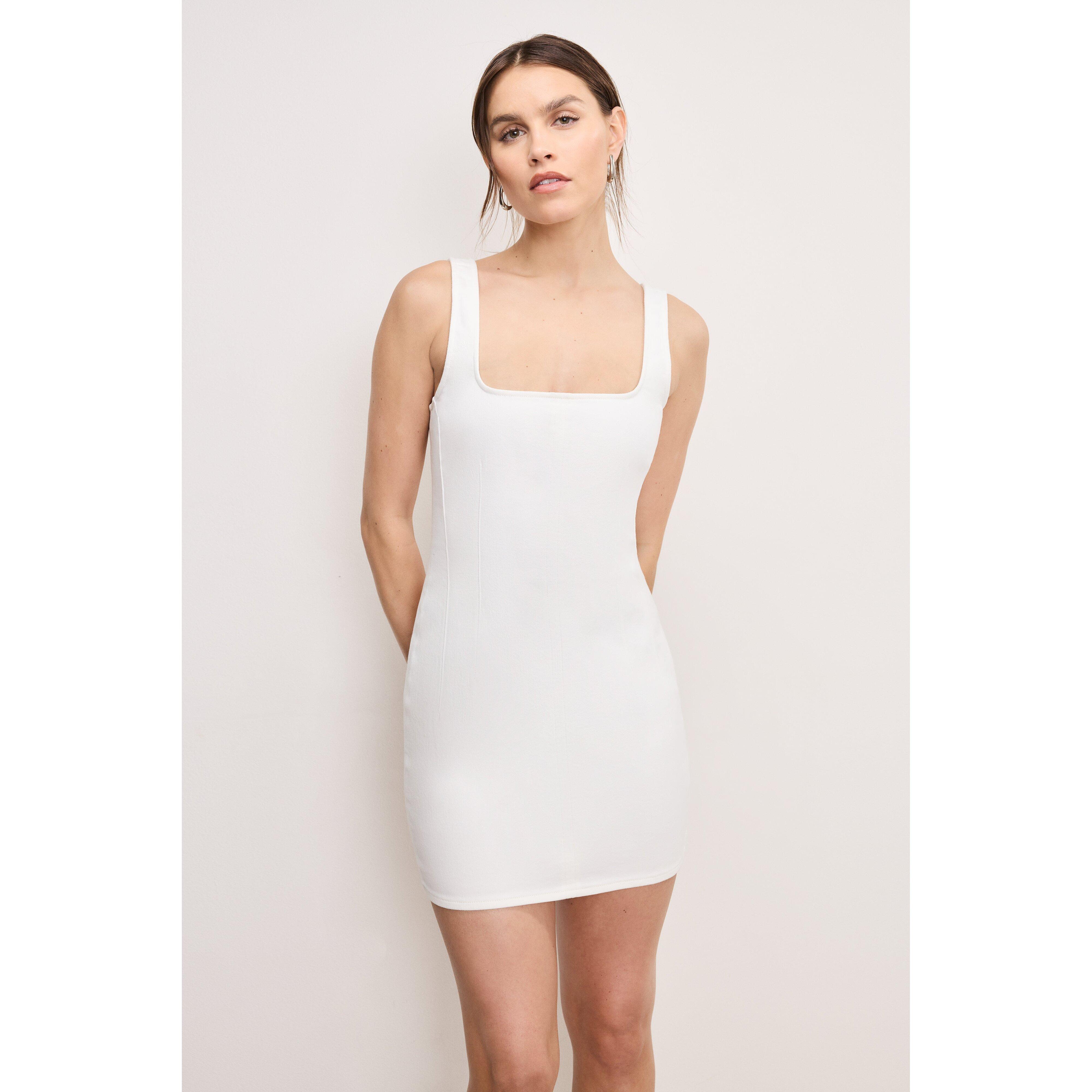 Womens Denim Shift Dress Product Image