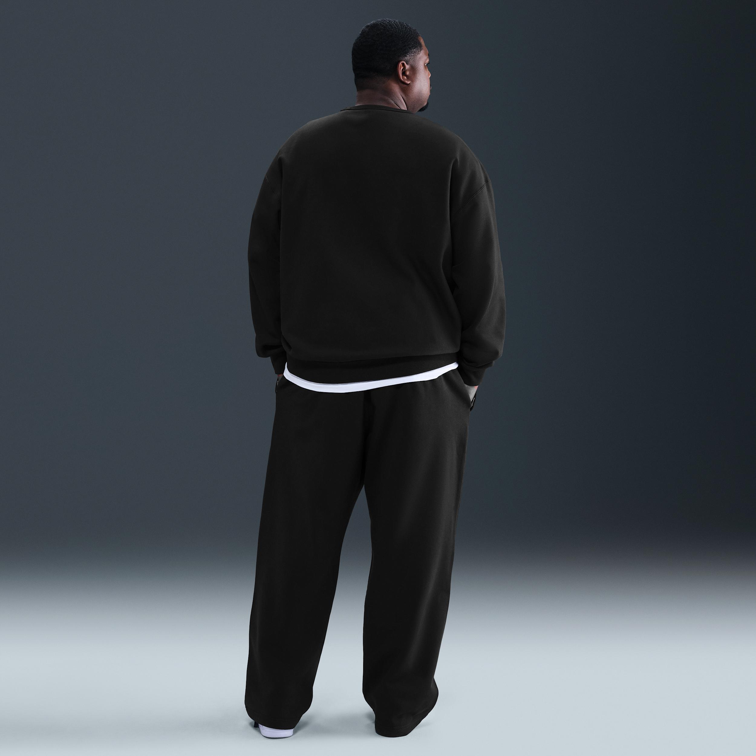 Nike Mens Solo Swoosh Fleece Open-Hem Pants | HV1090-010 Product Image