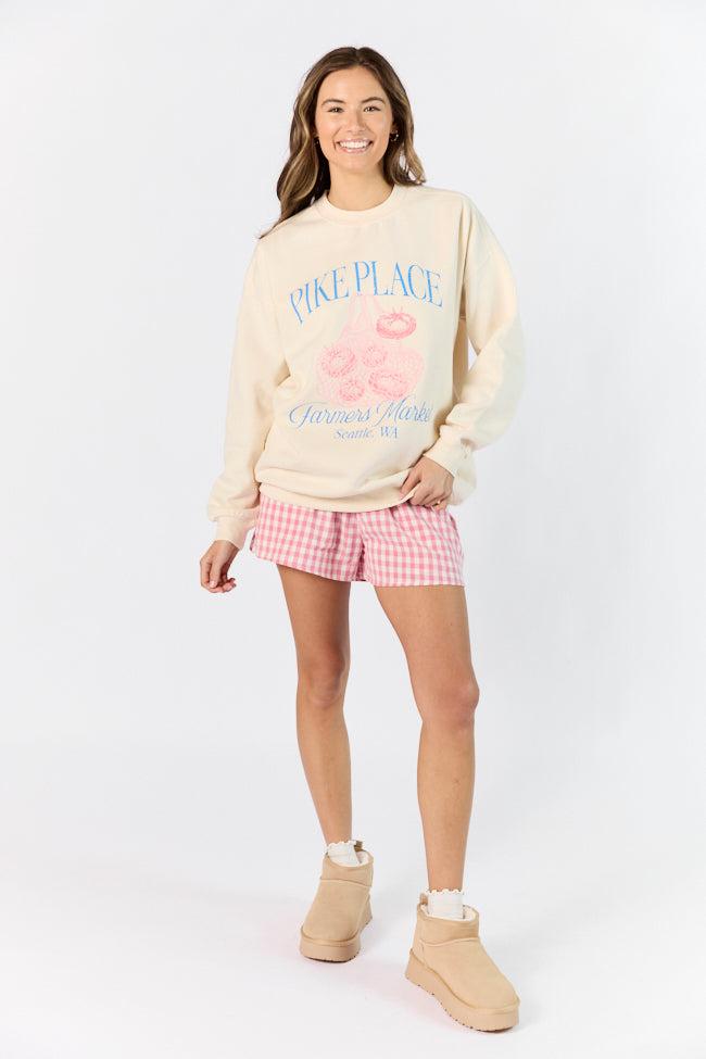 Pike Place Market Sweet Cream Graphic Sweatshirt Product Image