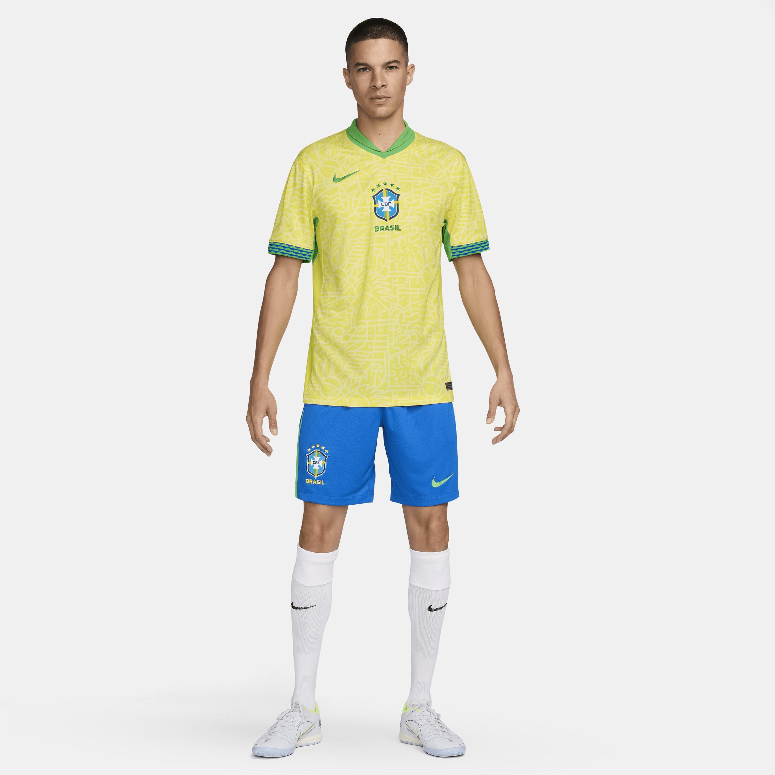 Brazil 2024 Stadium Home Nike Mens Dri-FIT Soccer Replica Jersey | FJ4284-706 Product Image