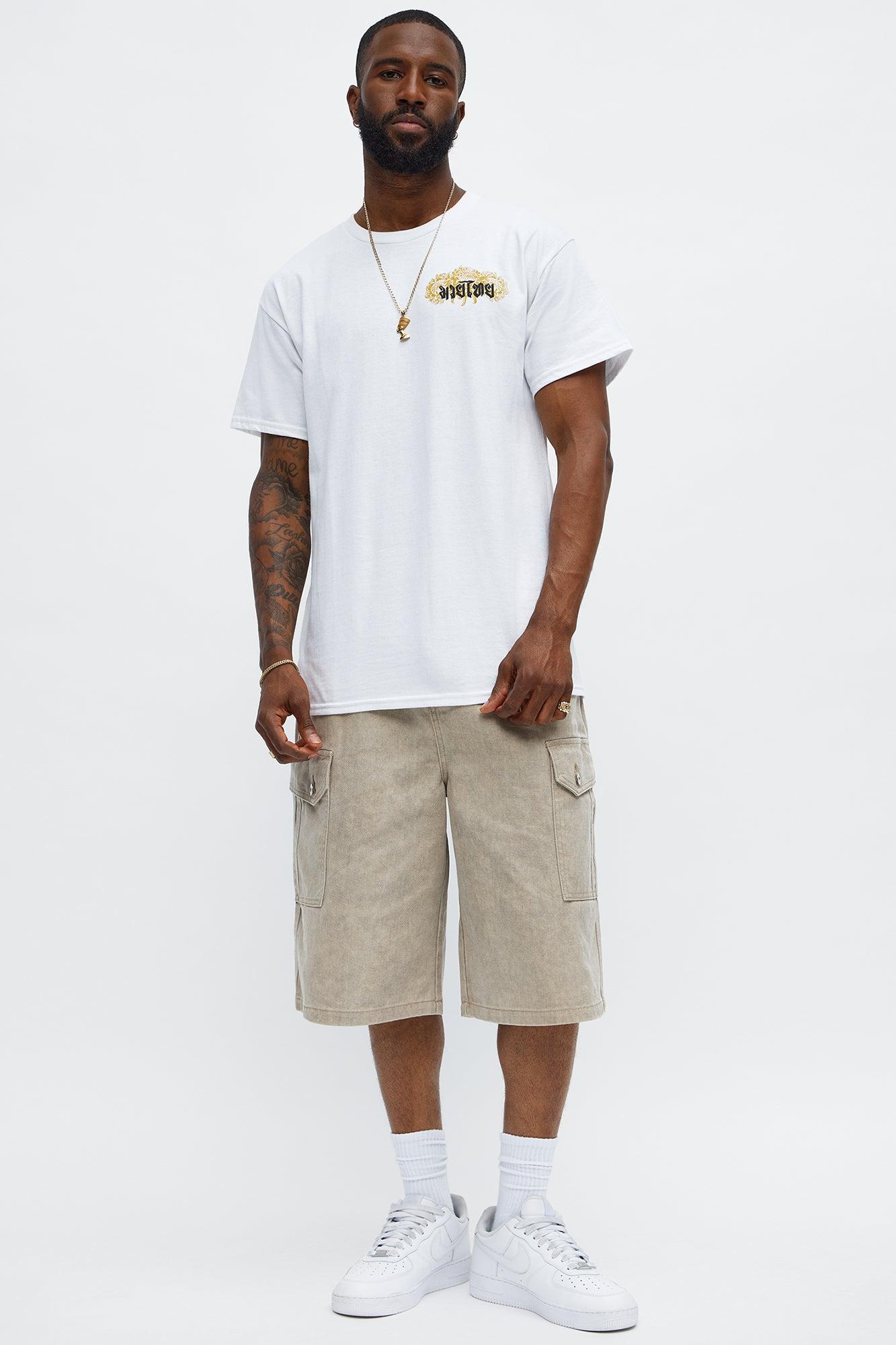 The Great Dragon Short Sleeve Tee - White Male Product Image