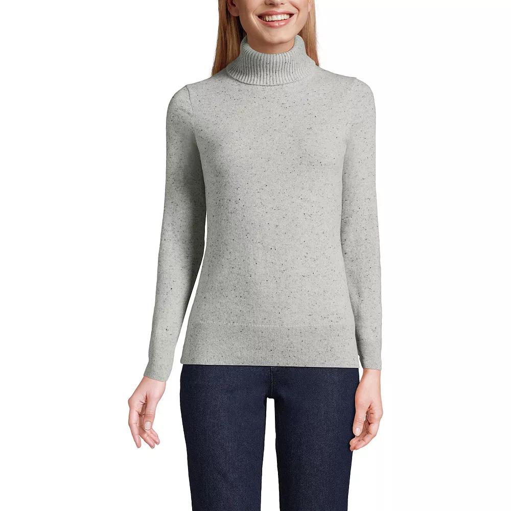Women's Lands' End Turtleneck Cashmere Sweater,  Product Image