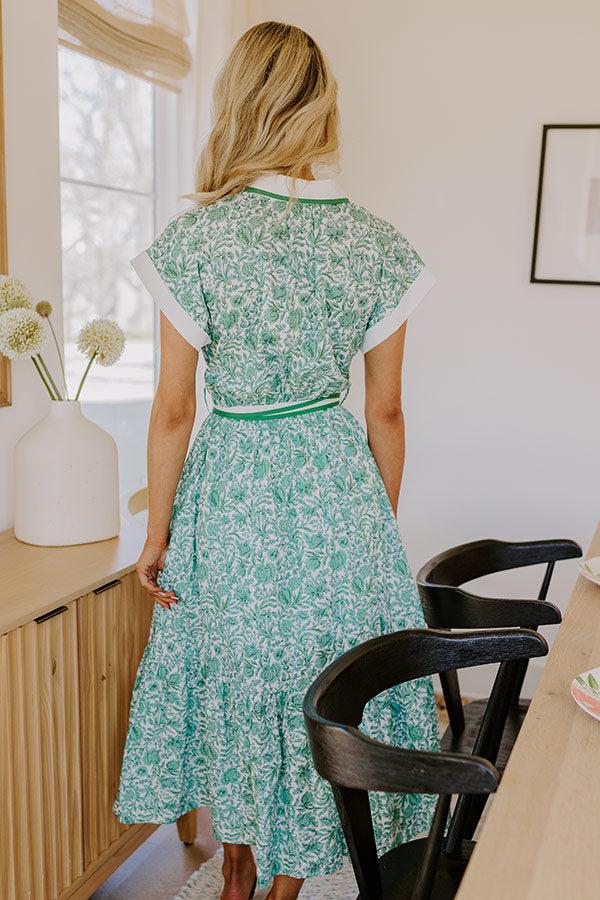 Napa Valley Vacay Floral Midi Dress Product Image