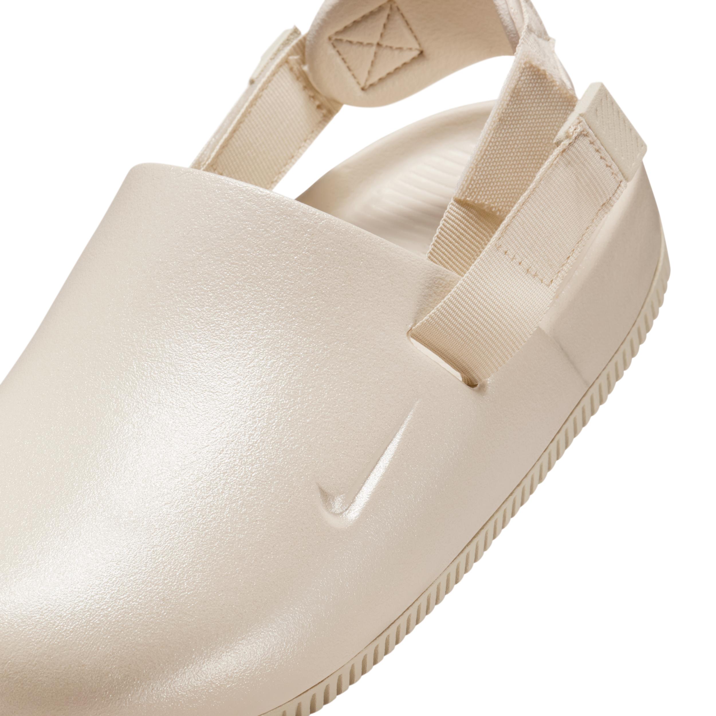 Nike Womens Calm Pearlized Mules | HQ7021-100 Product Image
