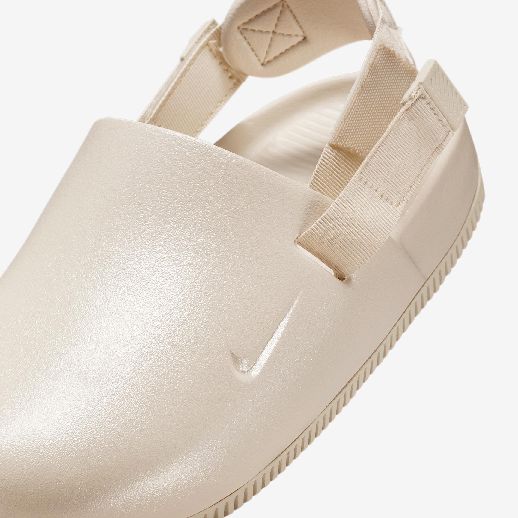 Nike Womens Calm Pearlized Mules | HQ7021-100 Product Image