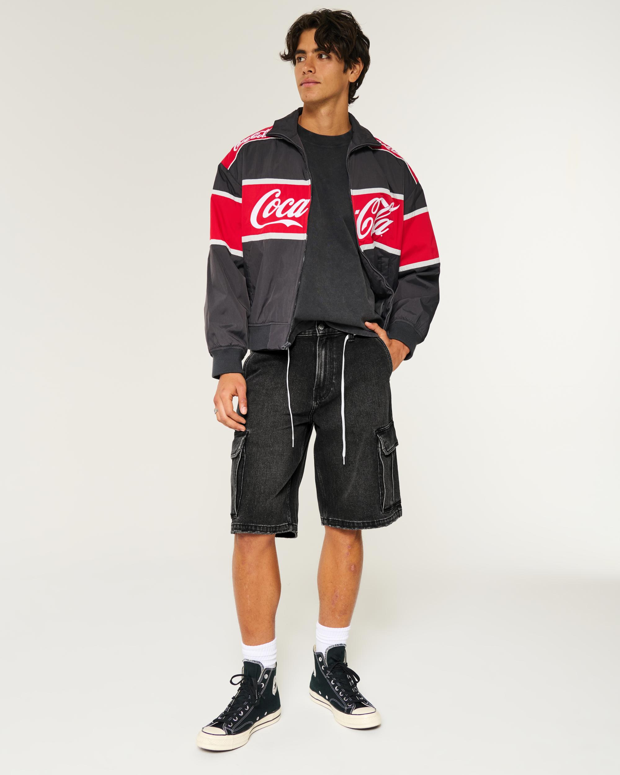 Baggy Denim Cargo Shorts Product Image