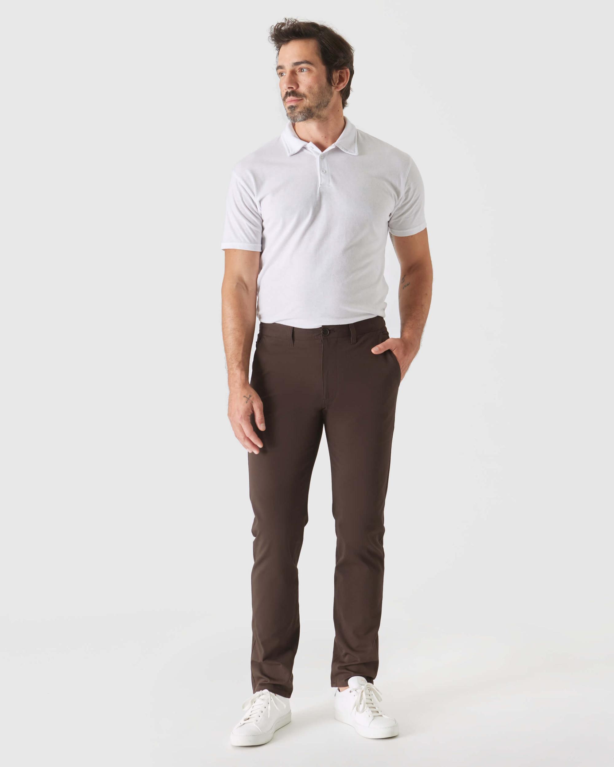 Dark Oak Slim Twill Chino Pant Product Image