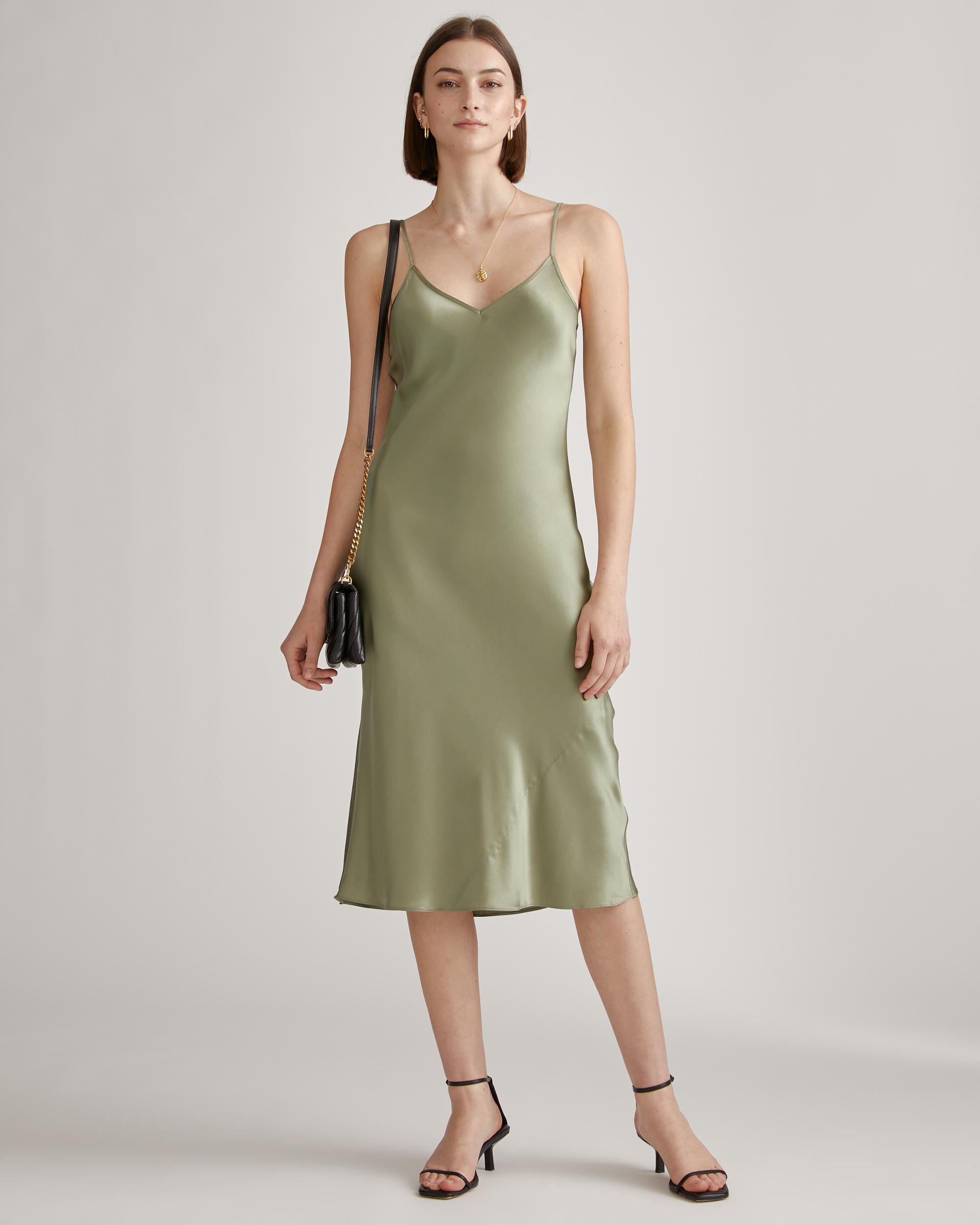 Quince | Women's Slip Dress Size XS, Silk Product Image