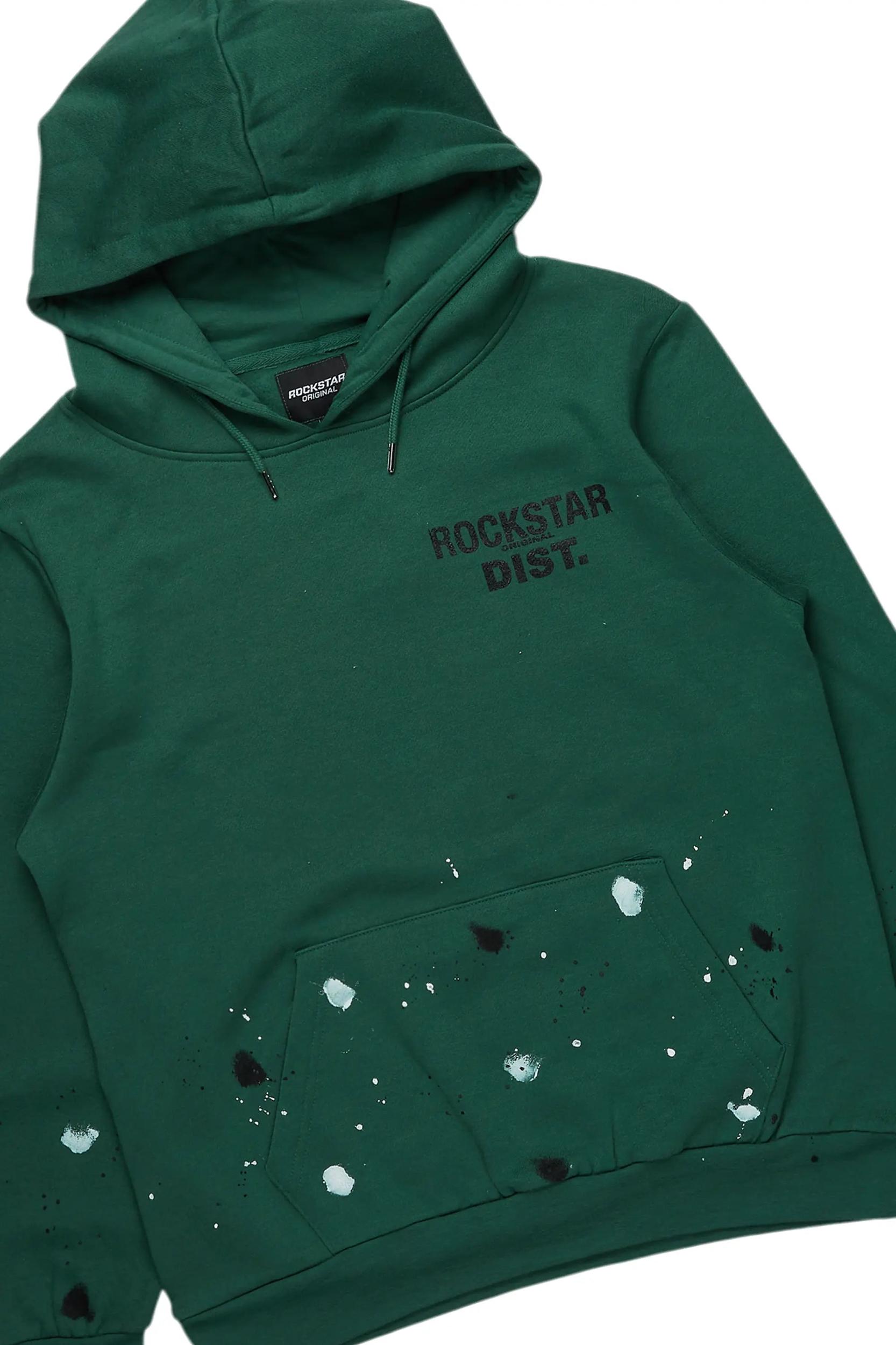 Jaco Green Hoodie Baggy Fit Pant Track Set Male Product Image