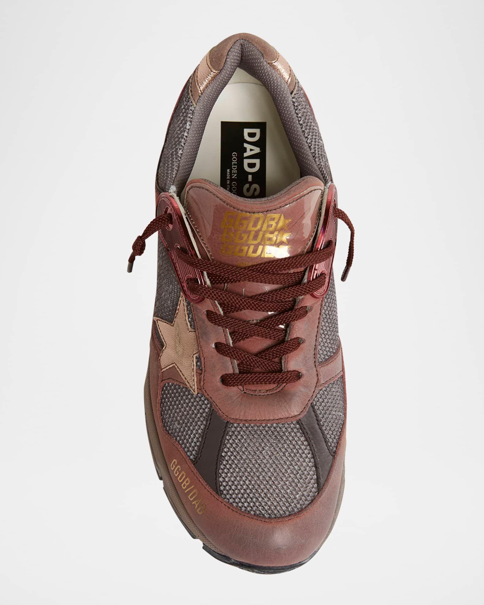 Men's Running Dad Mesh and Leather Sneakers Product Image