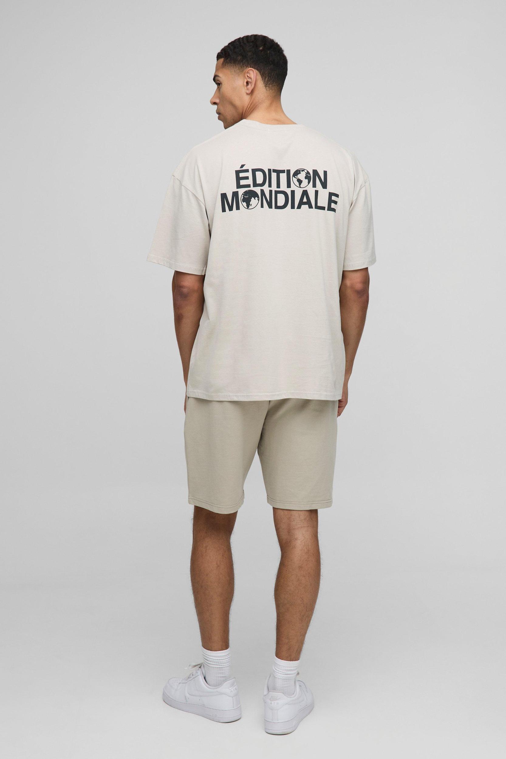Oversized Edition Mondiale T-Shirt | boohooMAN USA Product Image