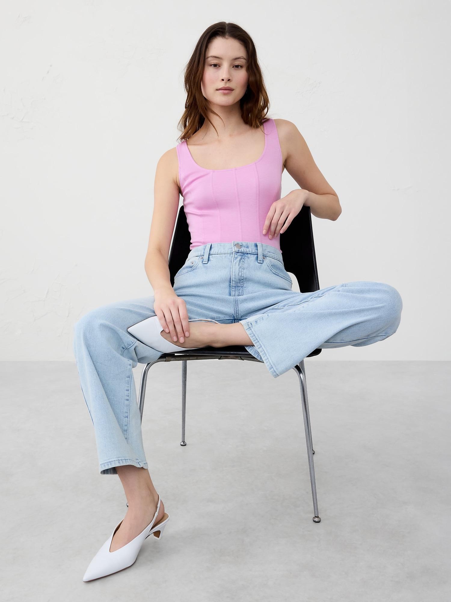 Soft Touch Scuba Corset Top Product Image