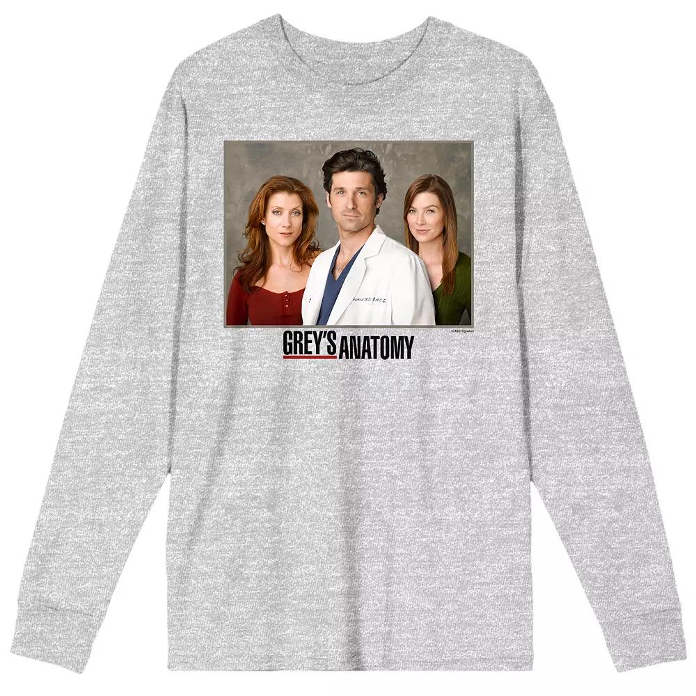 Men's Grey's Anatomy Character Long Sleeve Graphic Tee,  Product Image