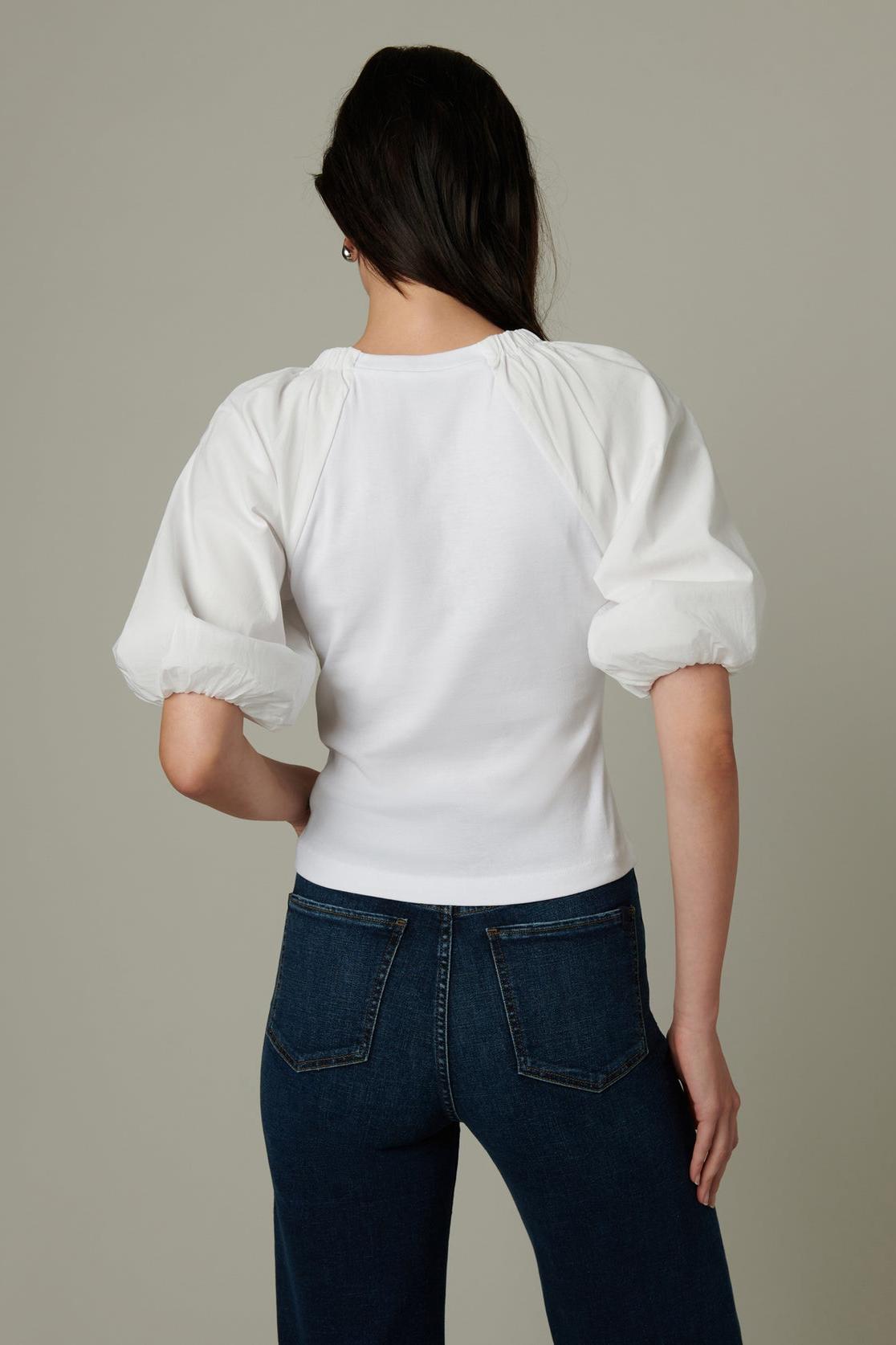 The Lila Top - Optic White Product Image