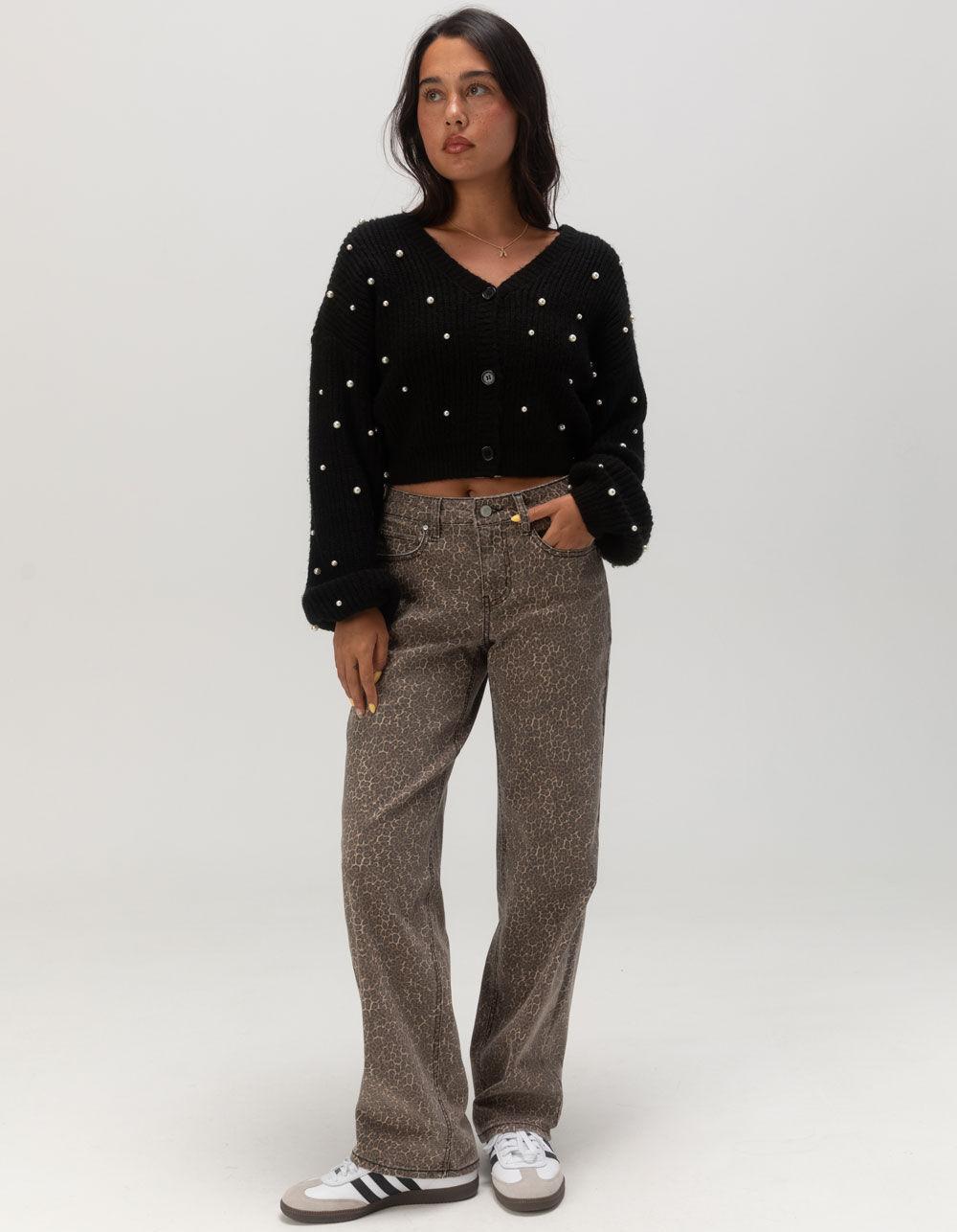 WEST OF MELROSE Pearl Womens Cardigan - BLACK Product Image